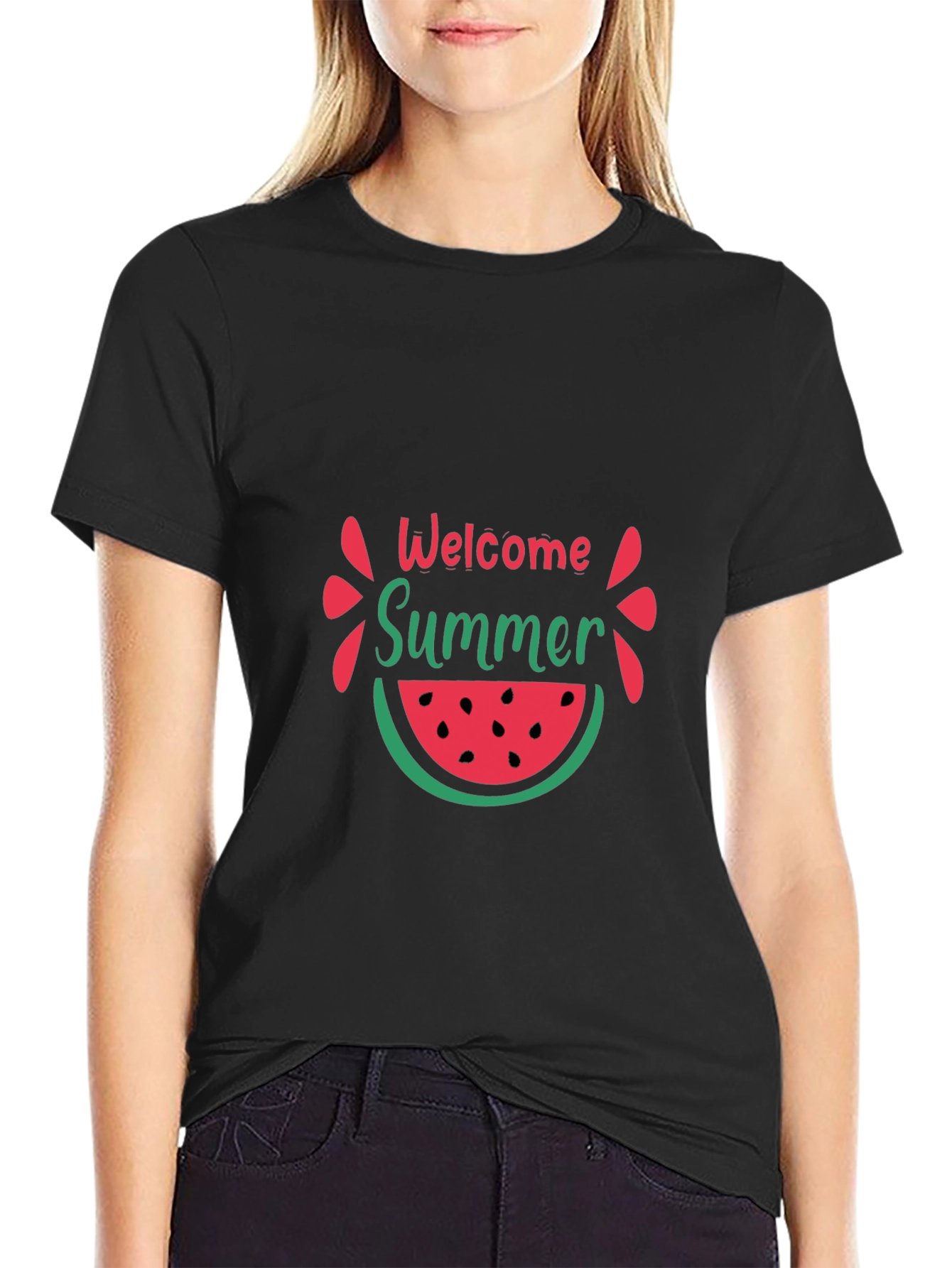 Welcome Summer Watermelon Graphic Tee