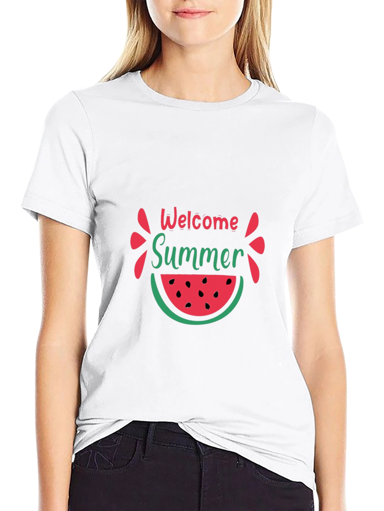 Welcome Summer Watermelon Graphic Tee