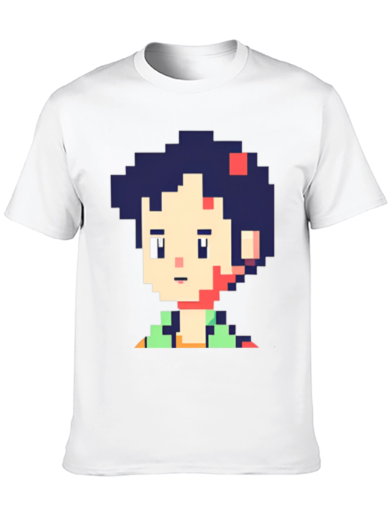 Pixel Art Character Graphic Black T-Shirt