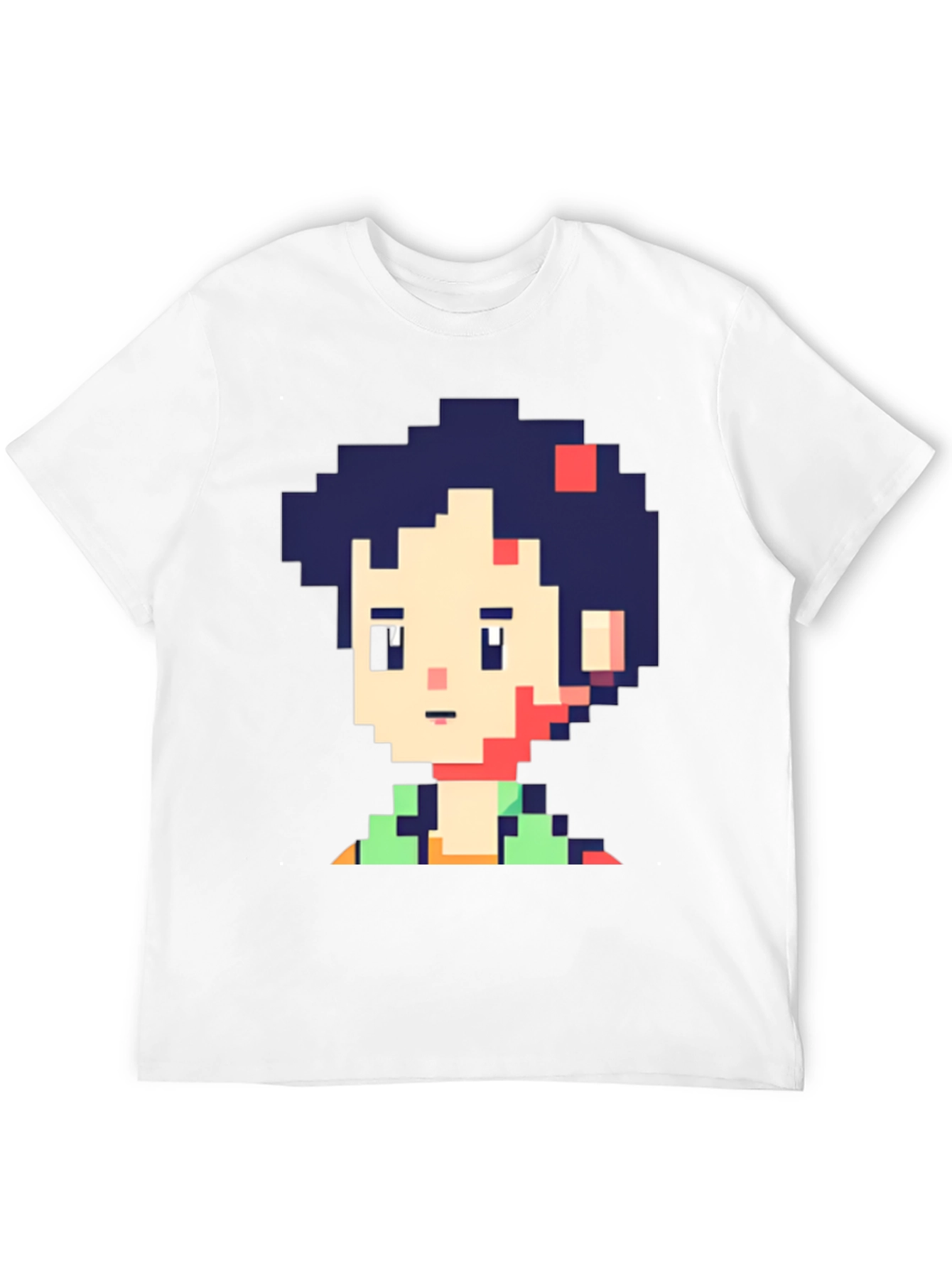 Pixel Art Character Graphic Black T-Shirt
