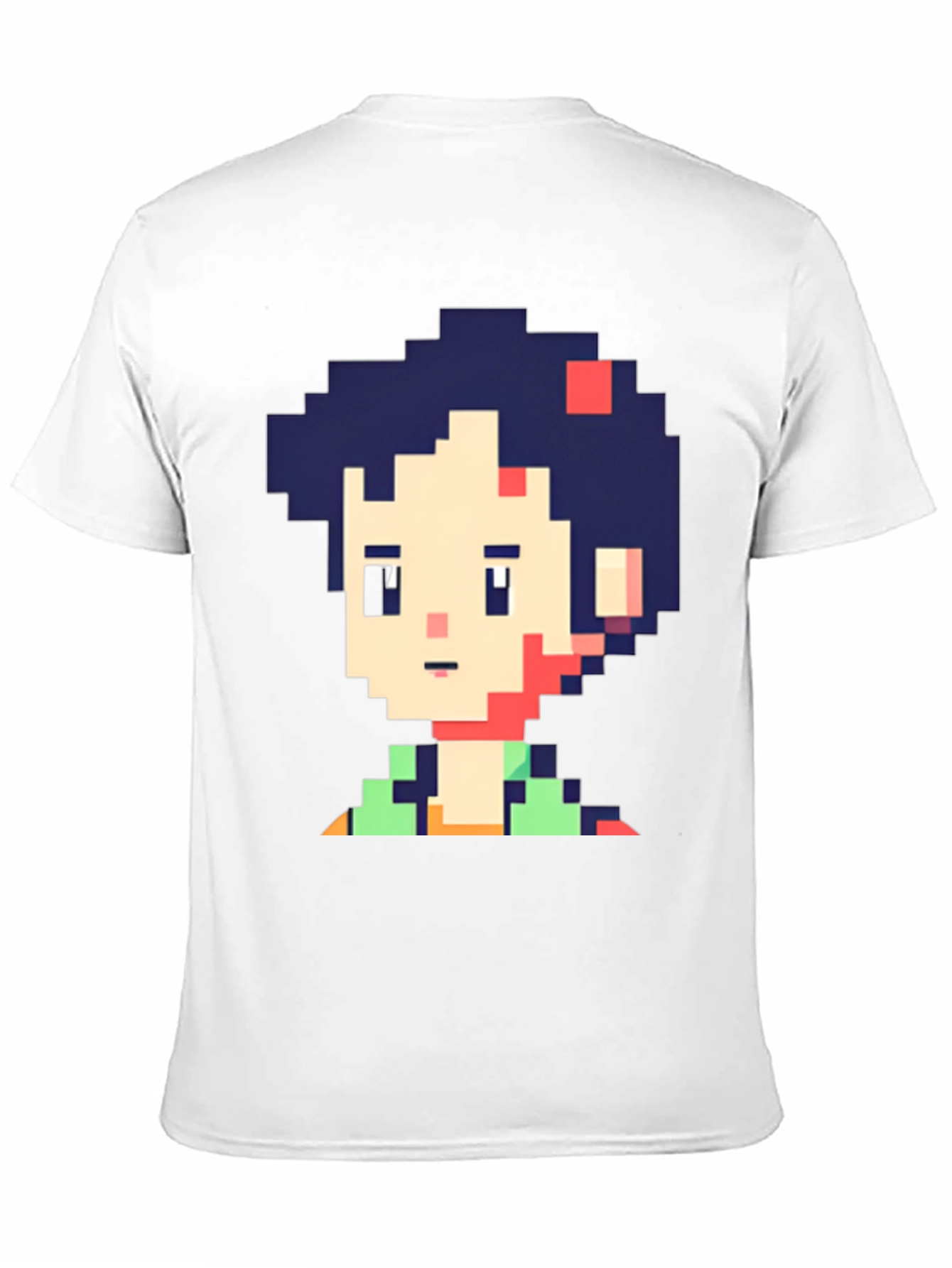 Pixel Art Character Graphic Black T-Shirt