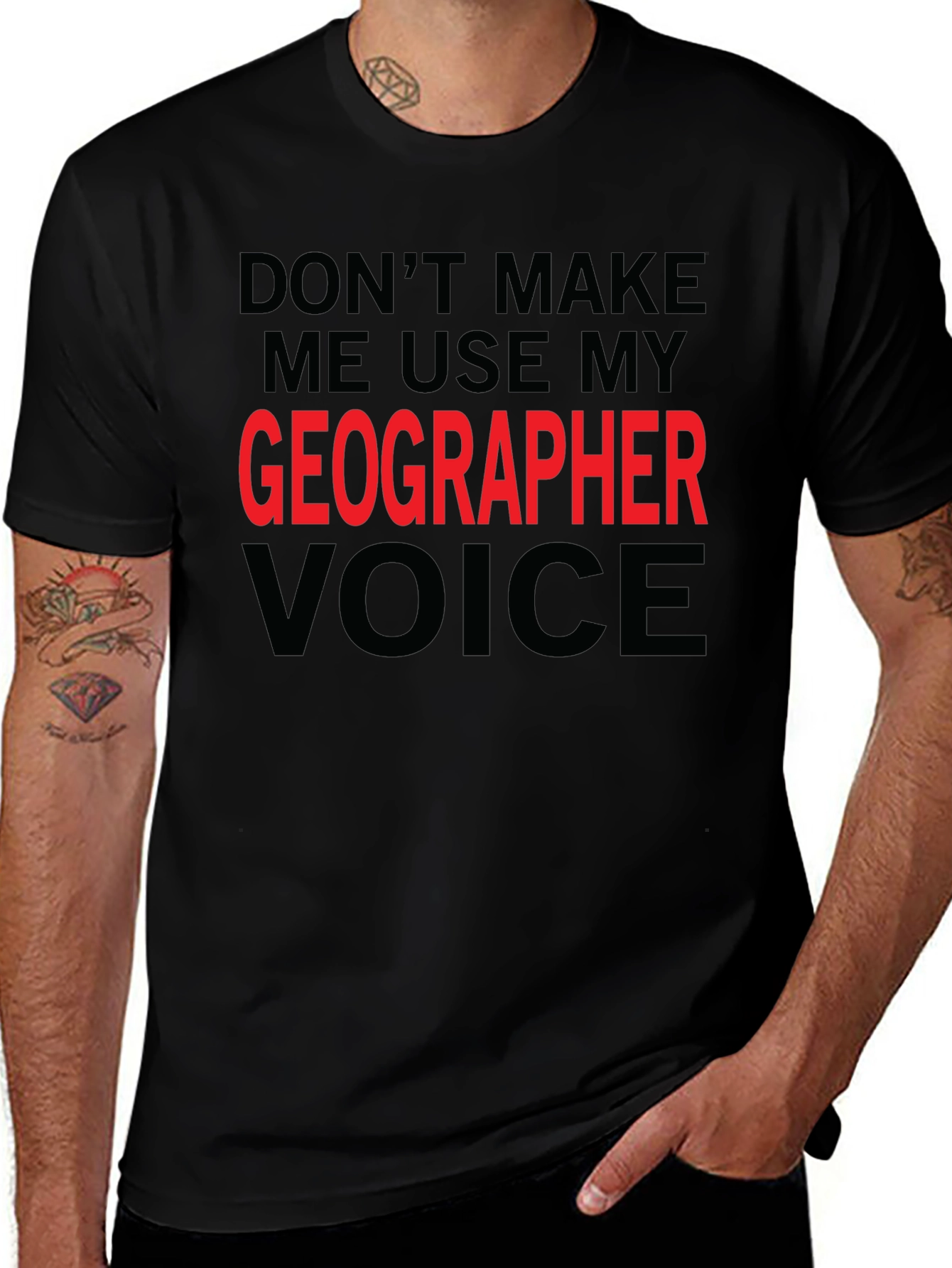 Geographer Voice T-Shirt - Funny Geography Tee