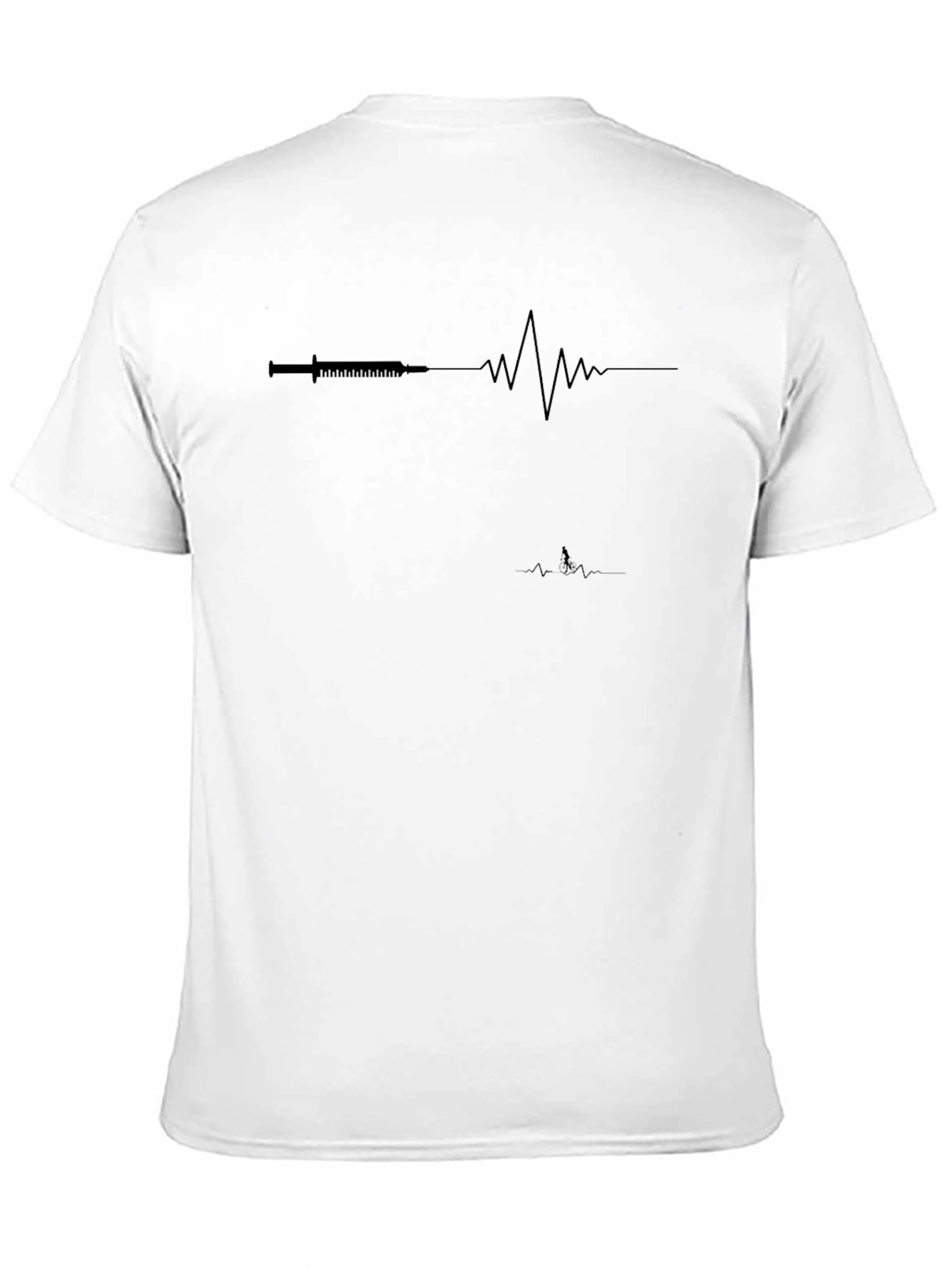 Heartbeat Syringe Graphic Tee - Black