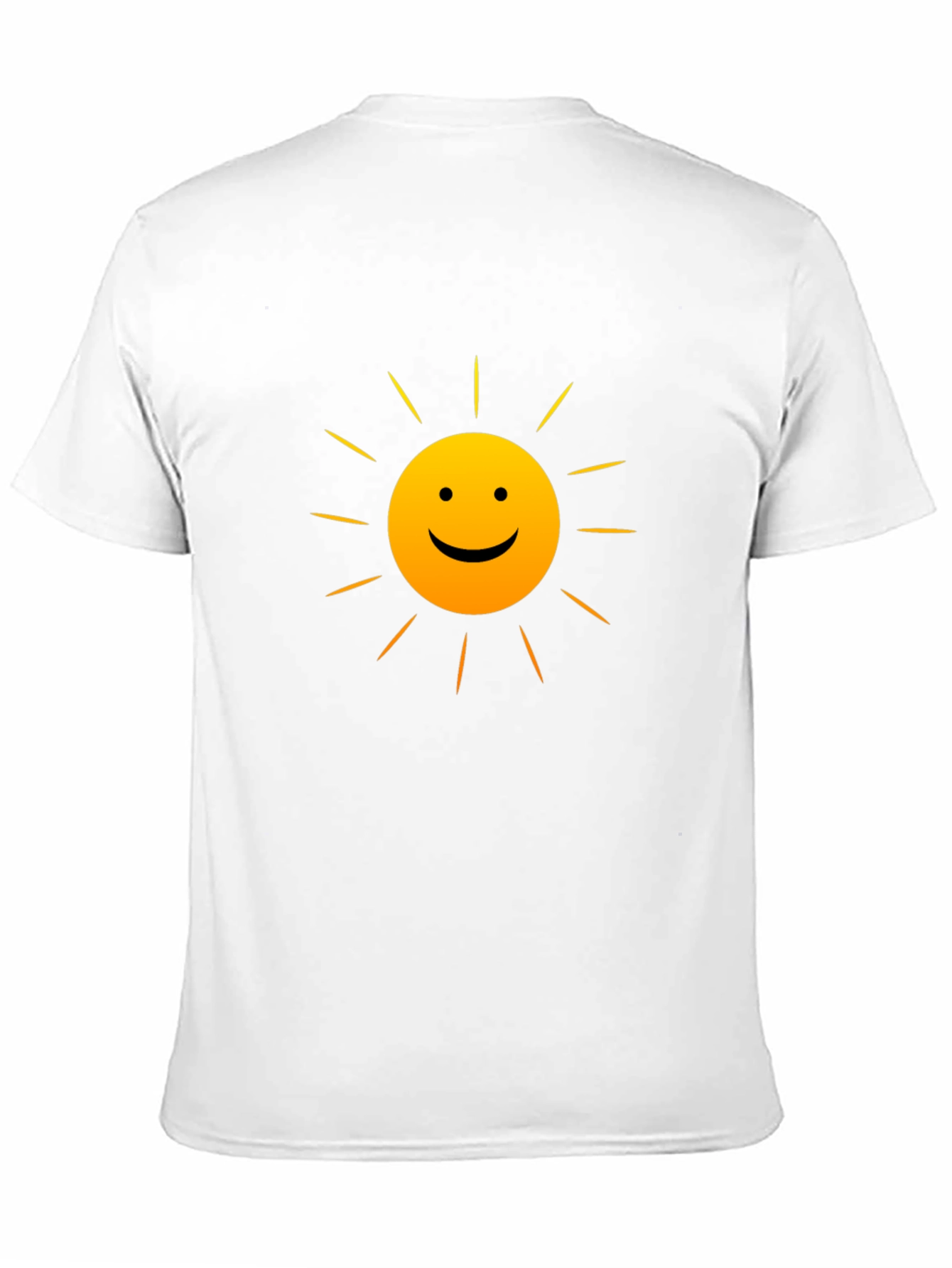 Sunny Smile Graphic Tee - Black Comfort Fit