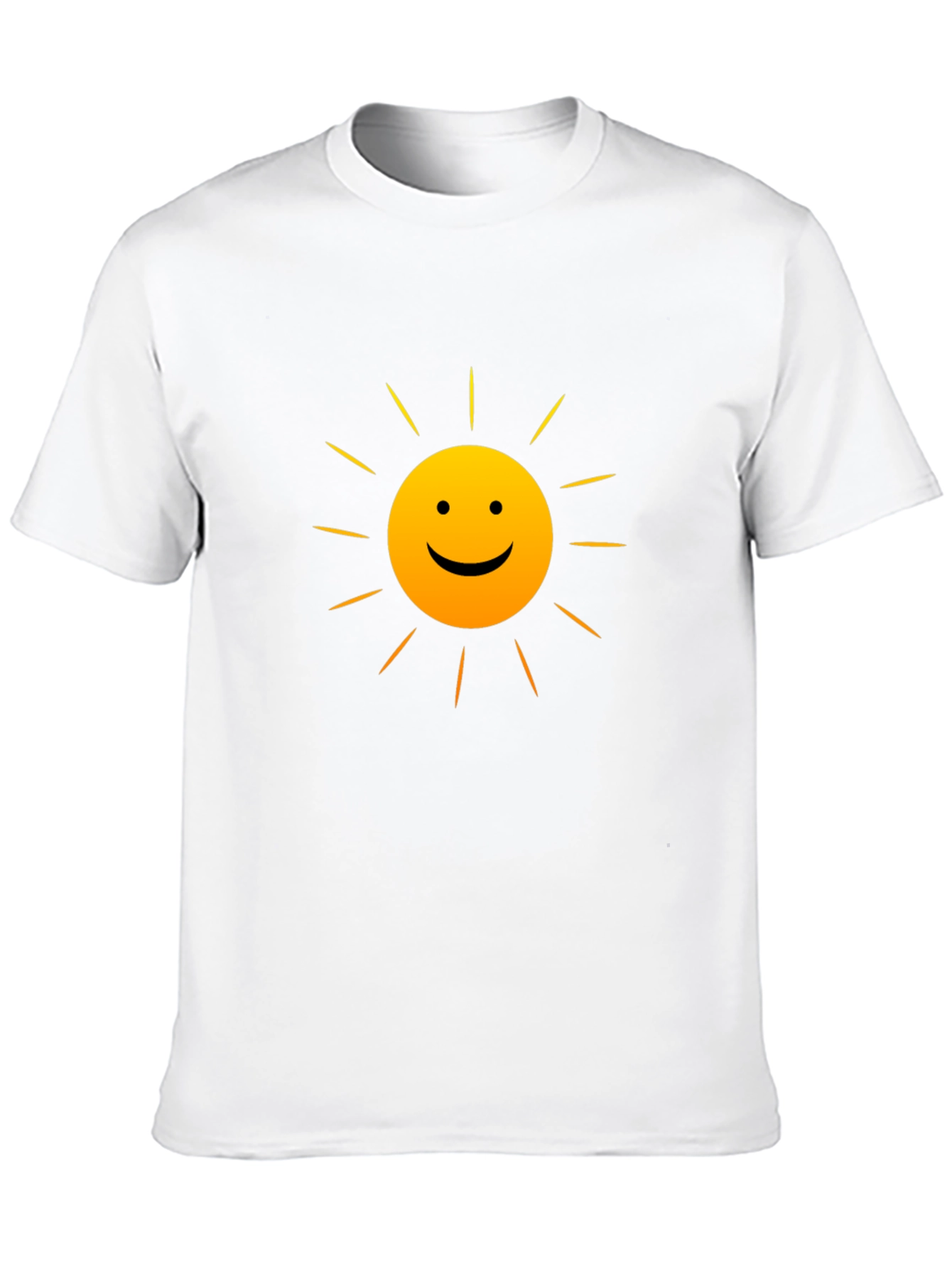 Sunny Smile Graphic Tee - Black Comfort Fit
