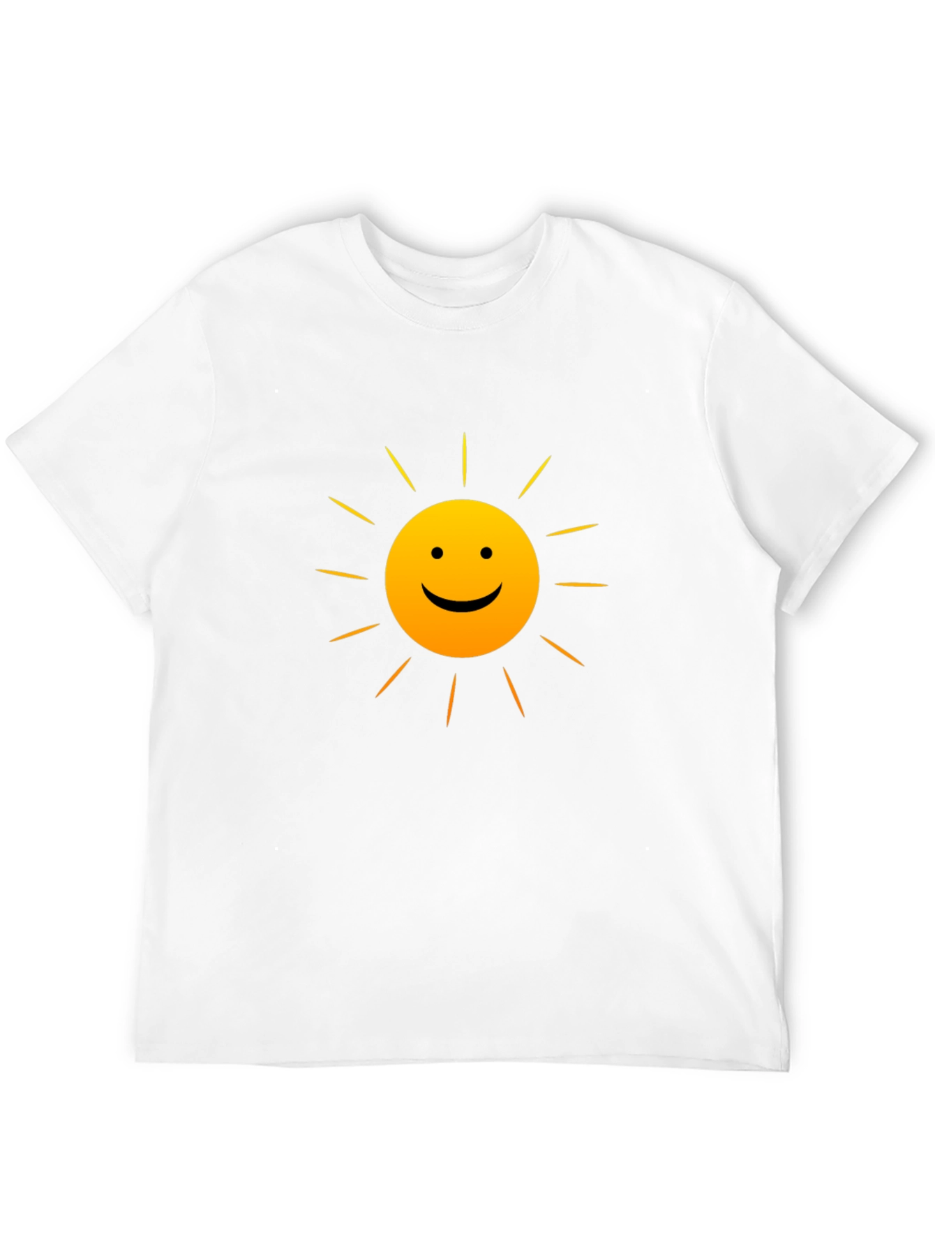 Sunny Smile Graphic Tee - Black Comfort Fit