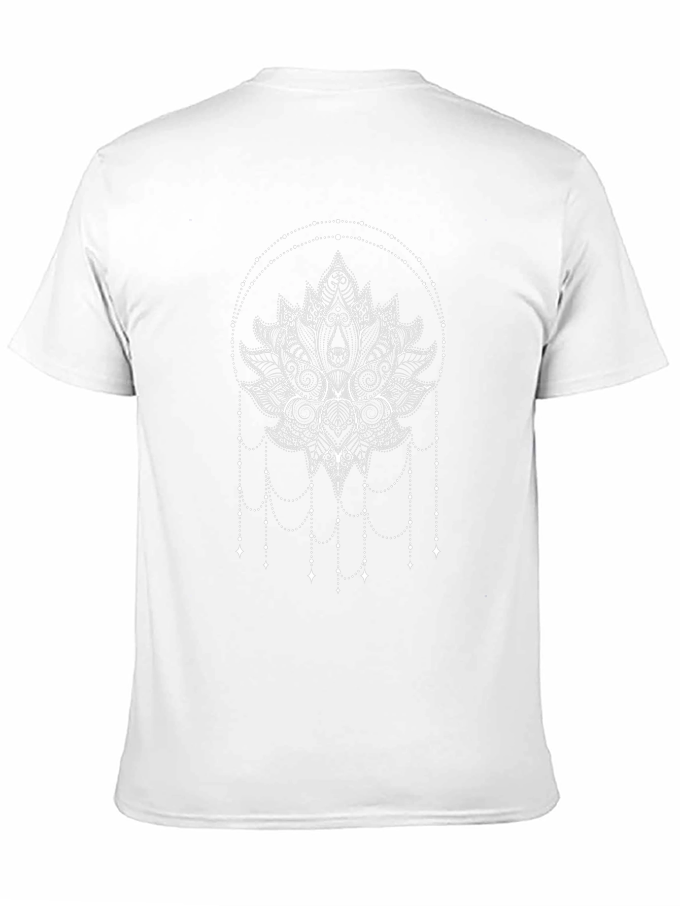 Lotus Flower Graphic Tee - Black Cotton Comfort