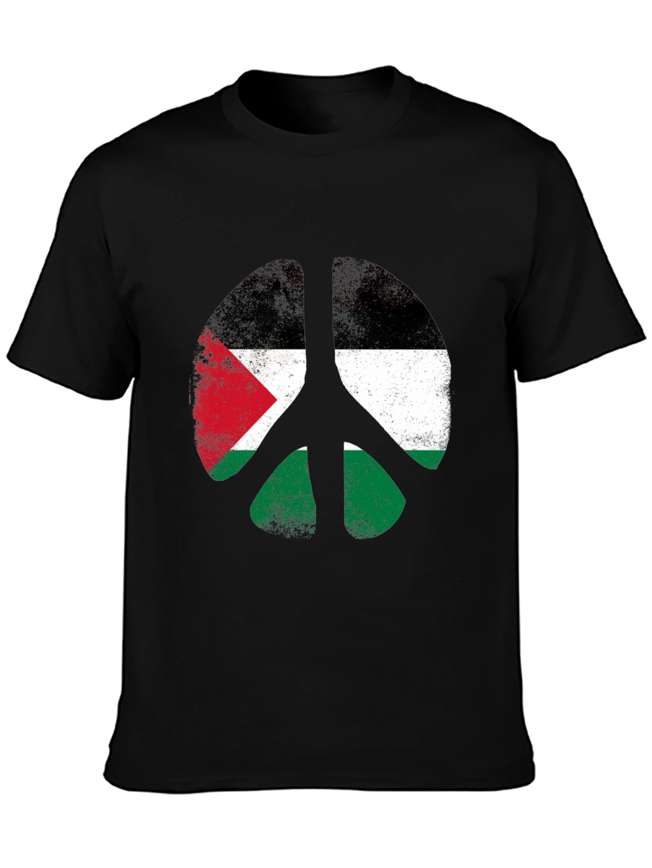 Peace Palestine Flag Graphic T-Shirt