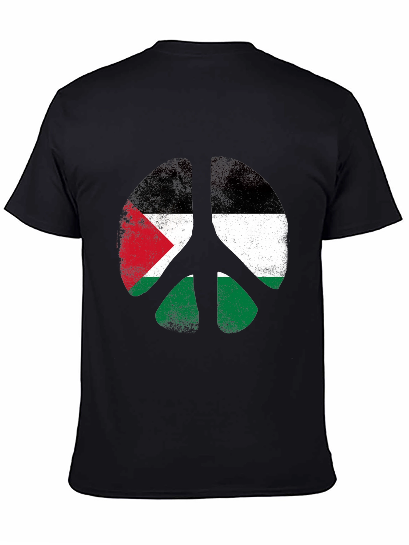 Peace Palestine Flag Graphic T-Shirt