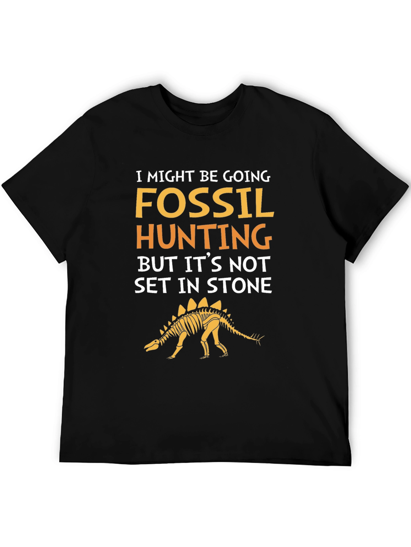 Fossil Hunting T-Shirt - Stegosaurus Skeleton Tee