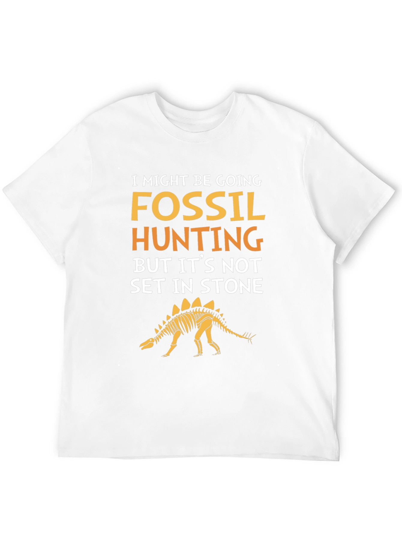 Fossil Hunting T-Shirt - Stegosaurus Skeleton Tee