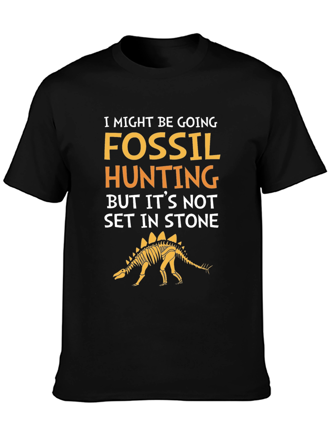 Fossil Hunting T-Shirt - Stegosaurus Skeleton Tee