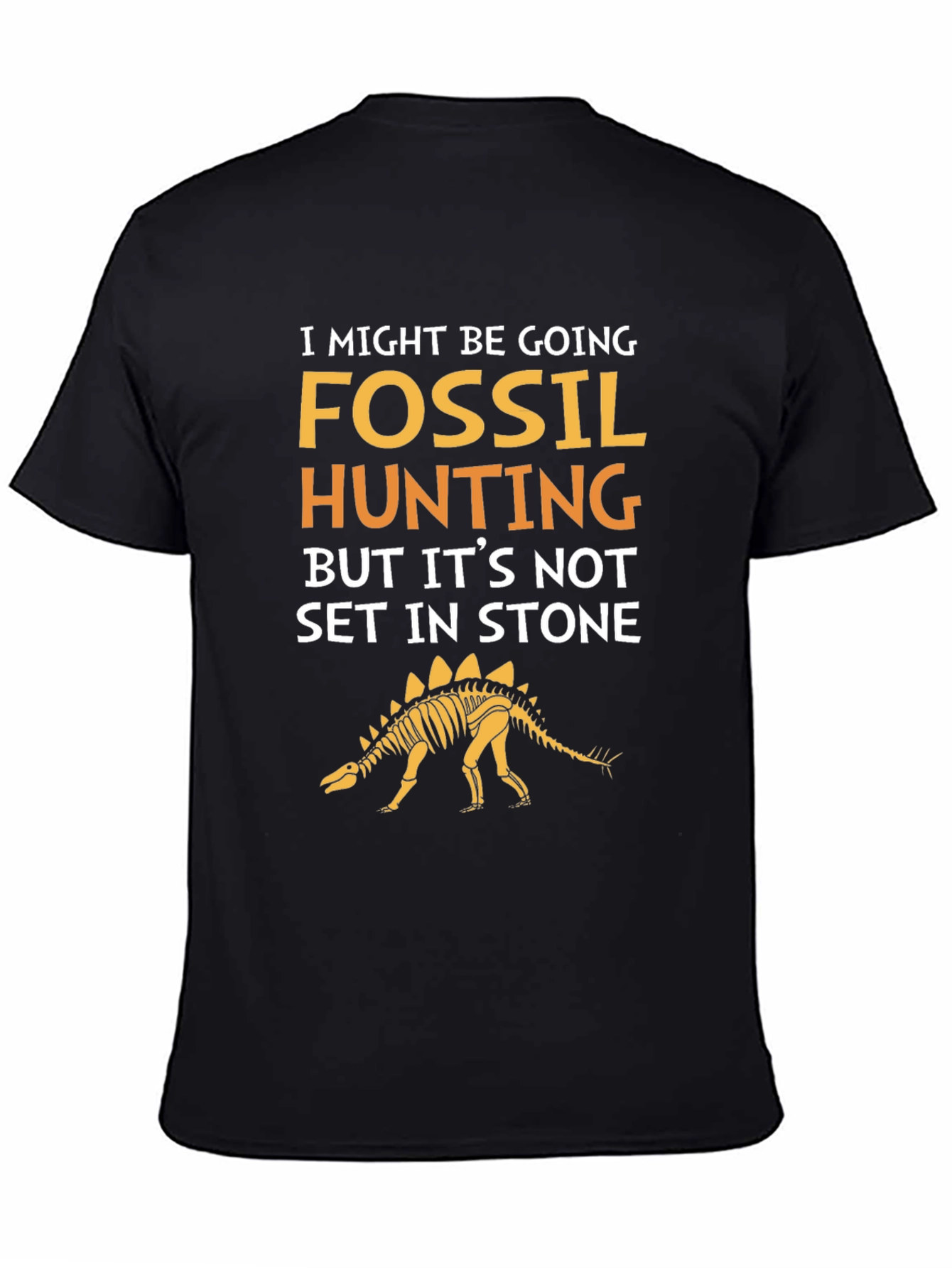 Fossil Hunting T-Shirt - Stegosaurus Skeleton Tee