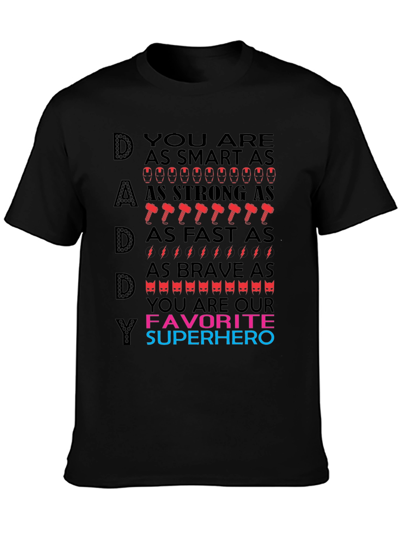 Dad Superhero T-Shirt - Best Fathers Day Gift