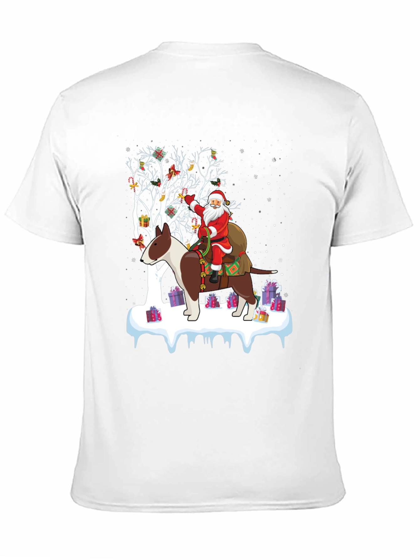 Christmas Santa Dog Graphic Tee