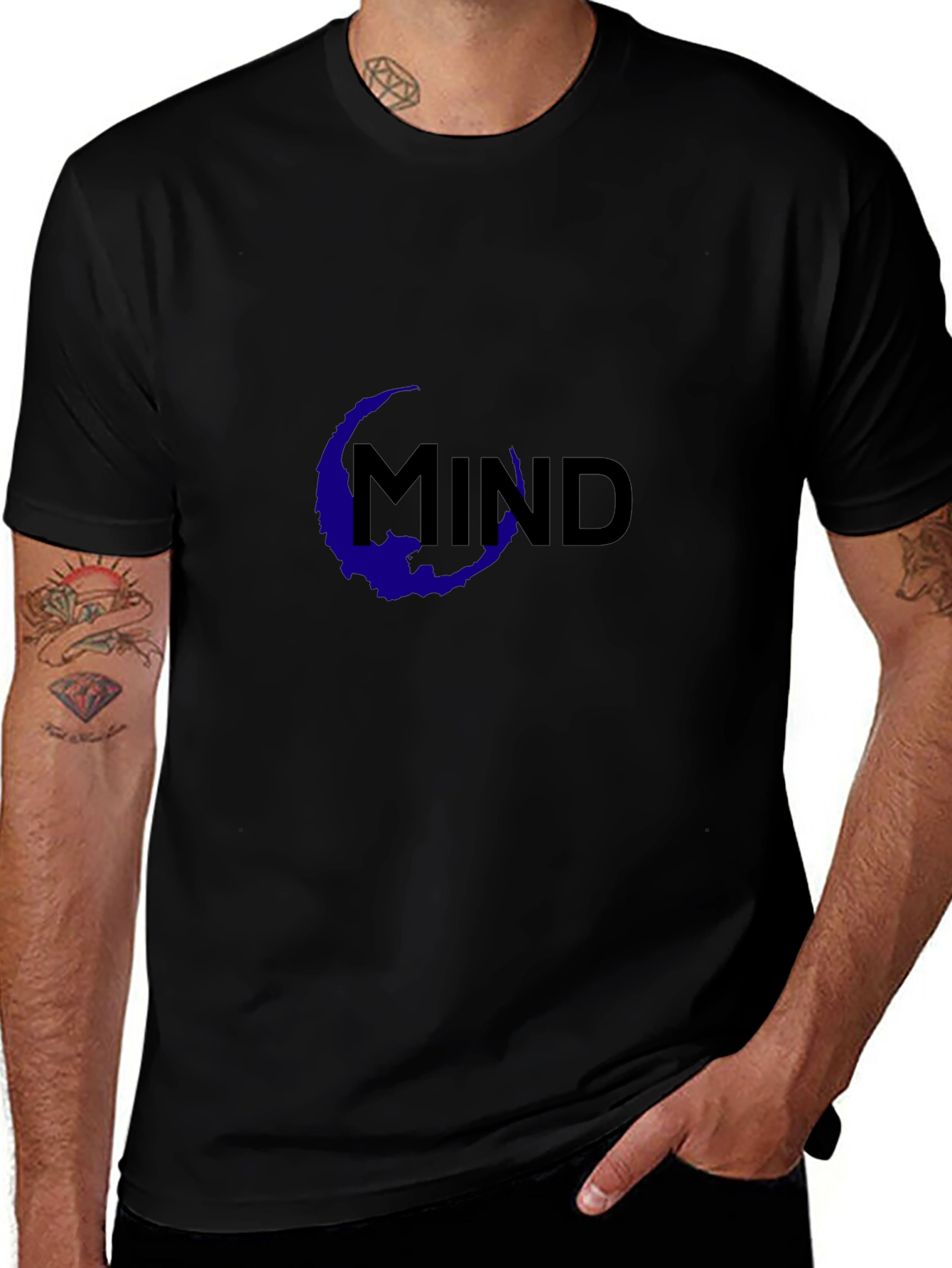 Mind Graphic Black T-Shirt