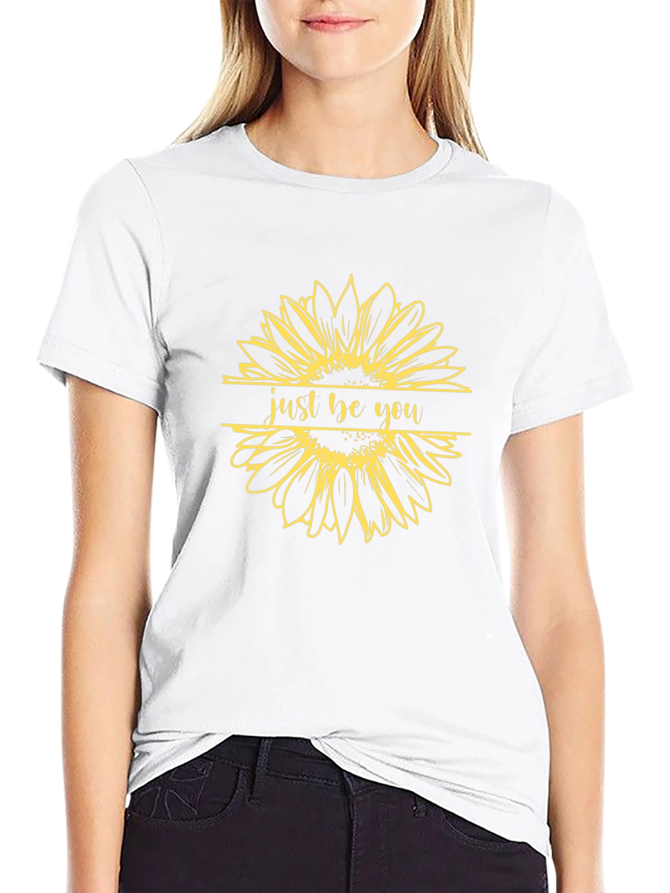 Just Be You Sunflower Graphic Tee