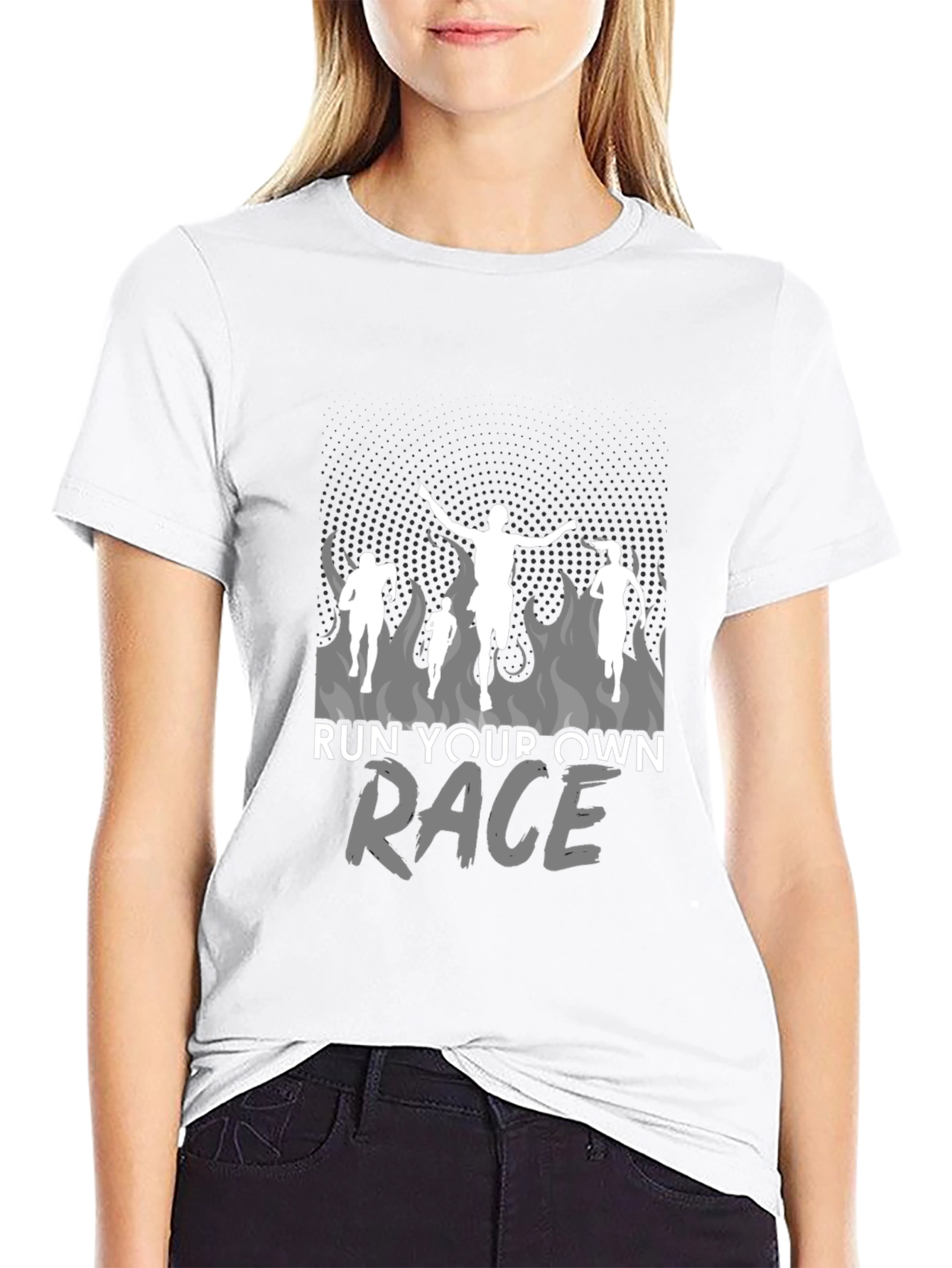 Run Your Own Race Graphic T-Shirt - Motivational Tee