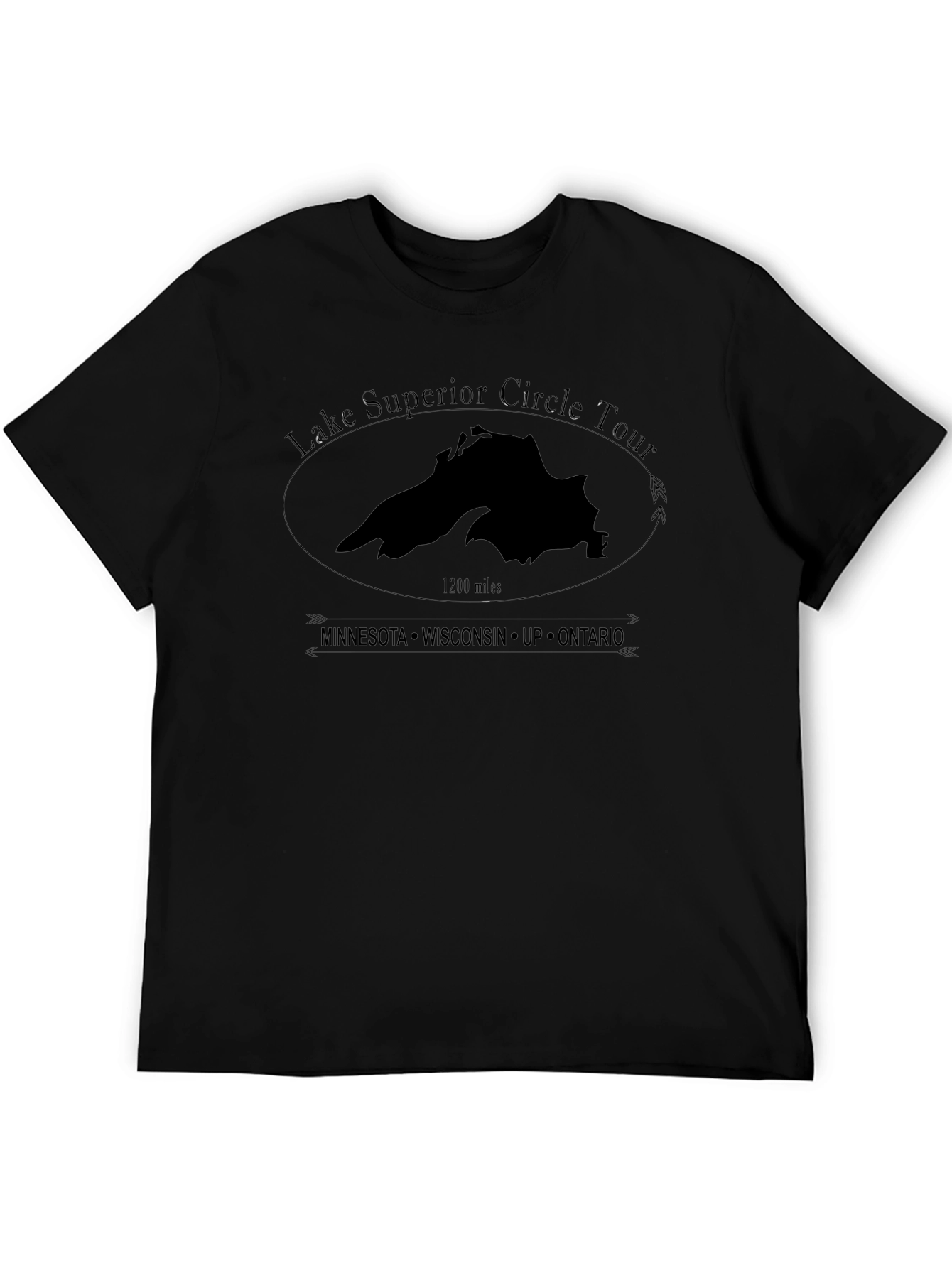 Lake Superior Circle Tour T-Shirt - Black