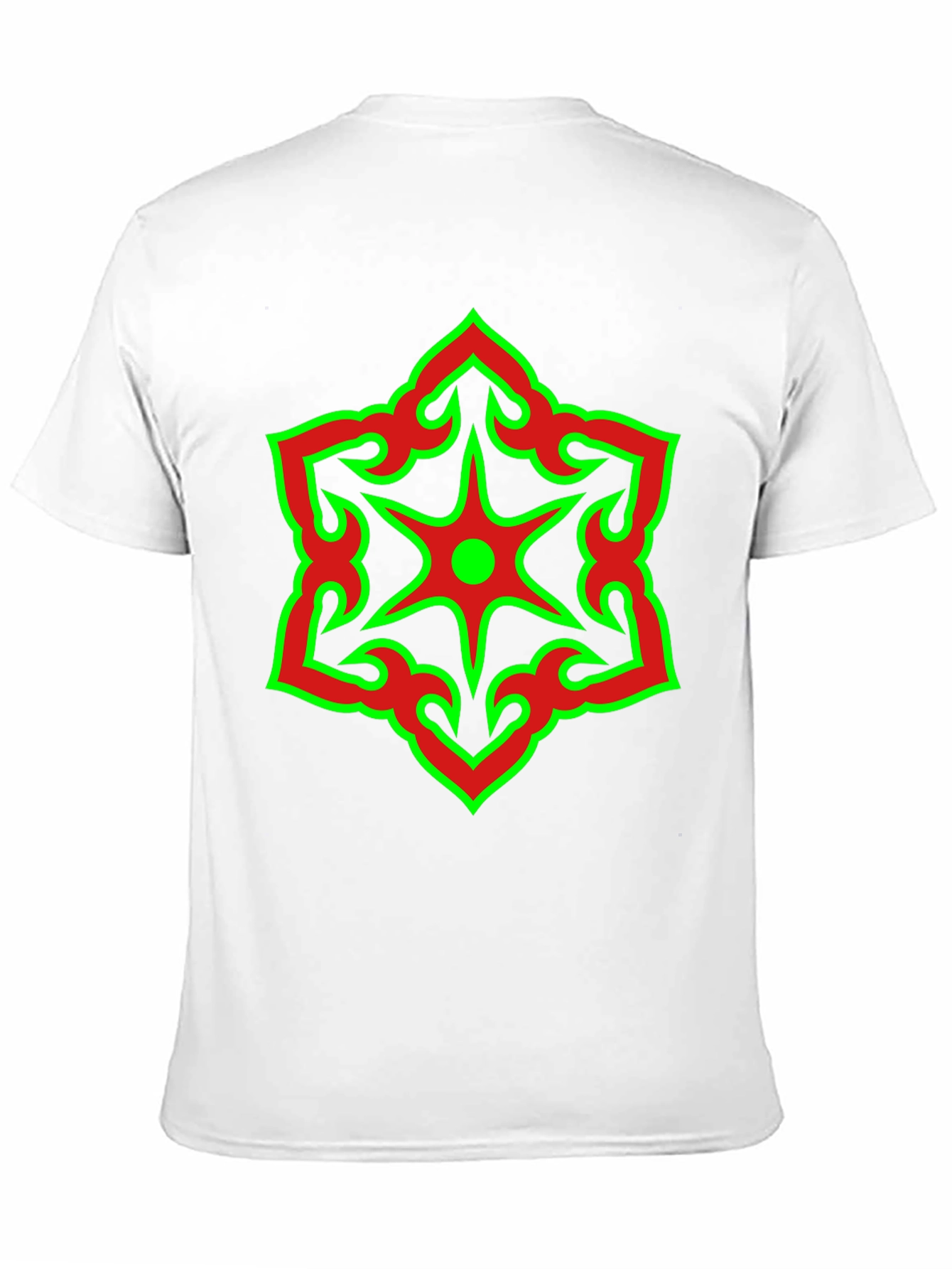 Star Design Black T-Shirt