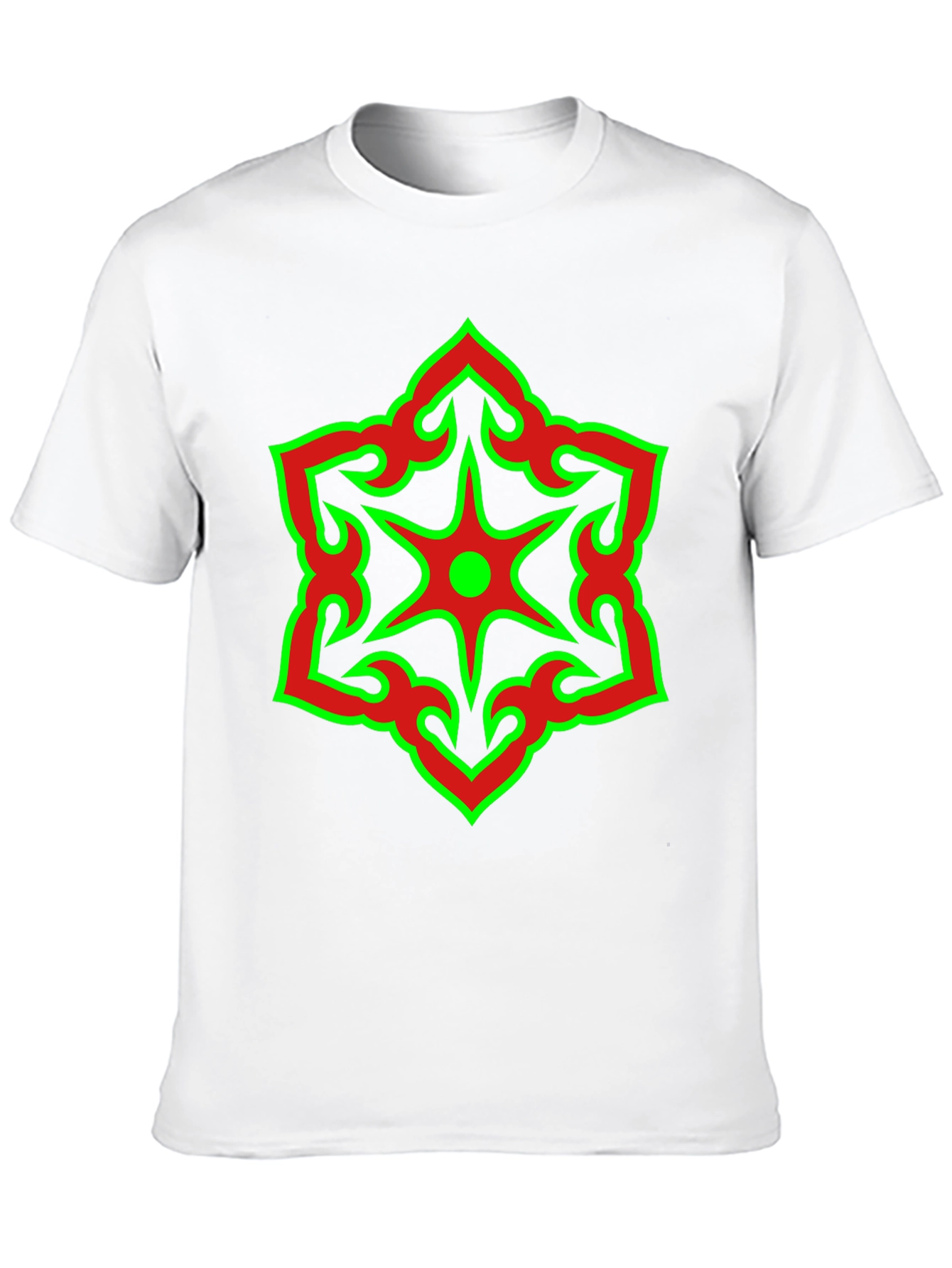 Star Design Black T-Shirt