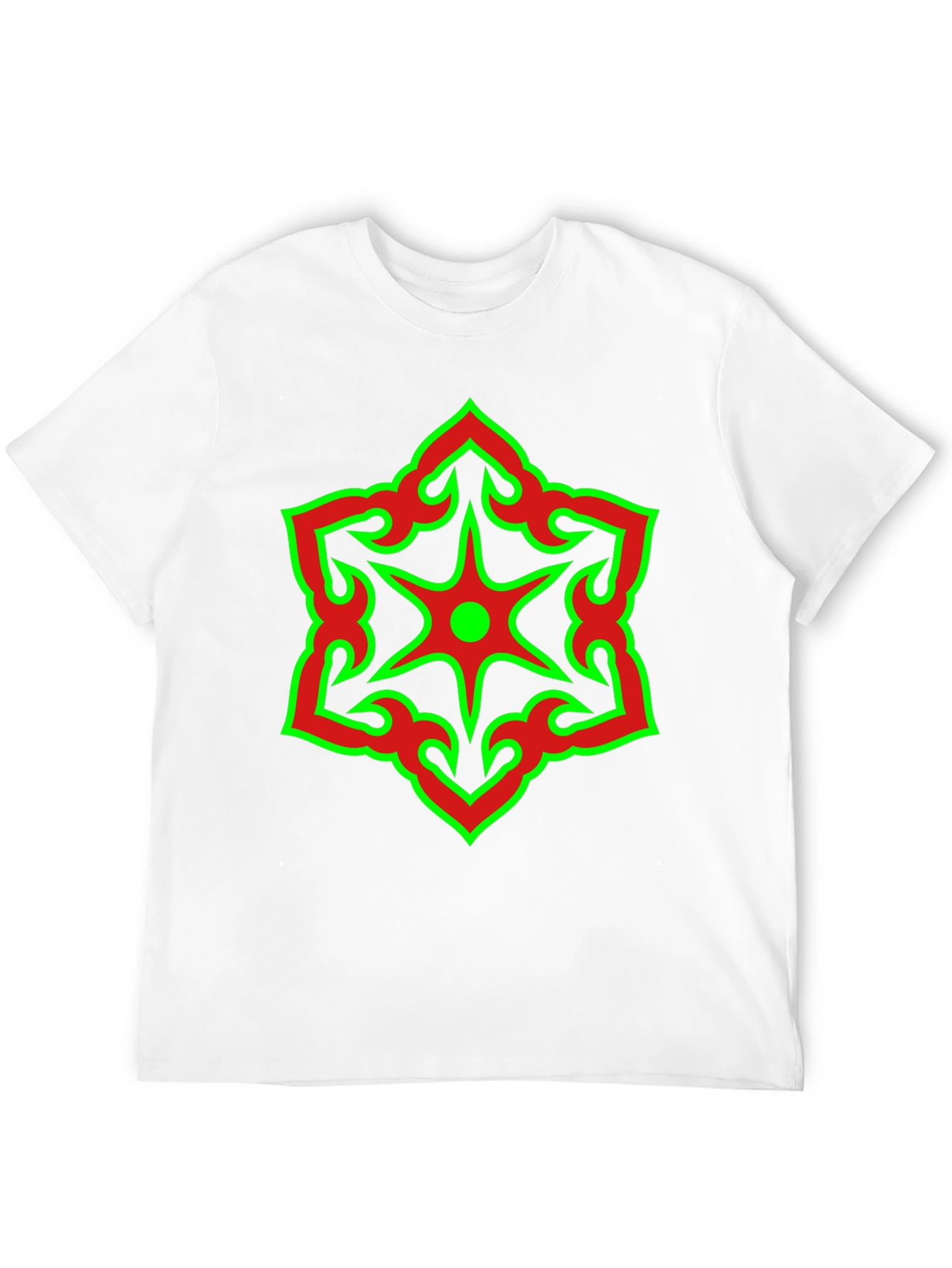 Star Design Black T-Shirt