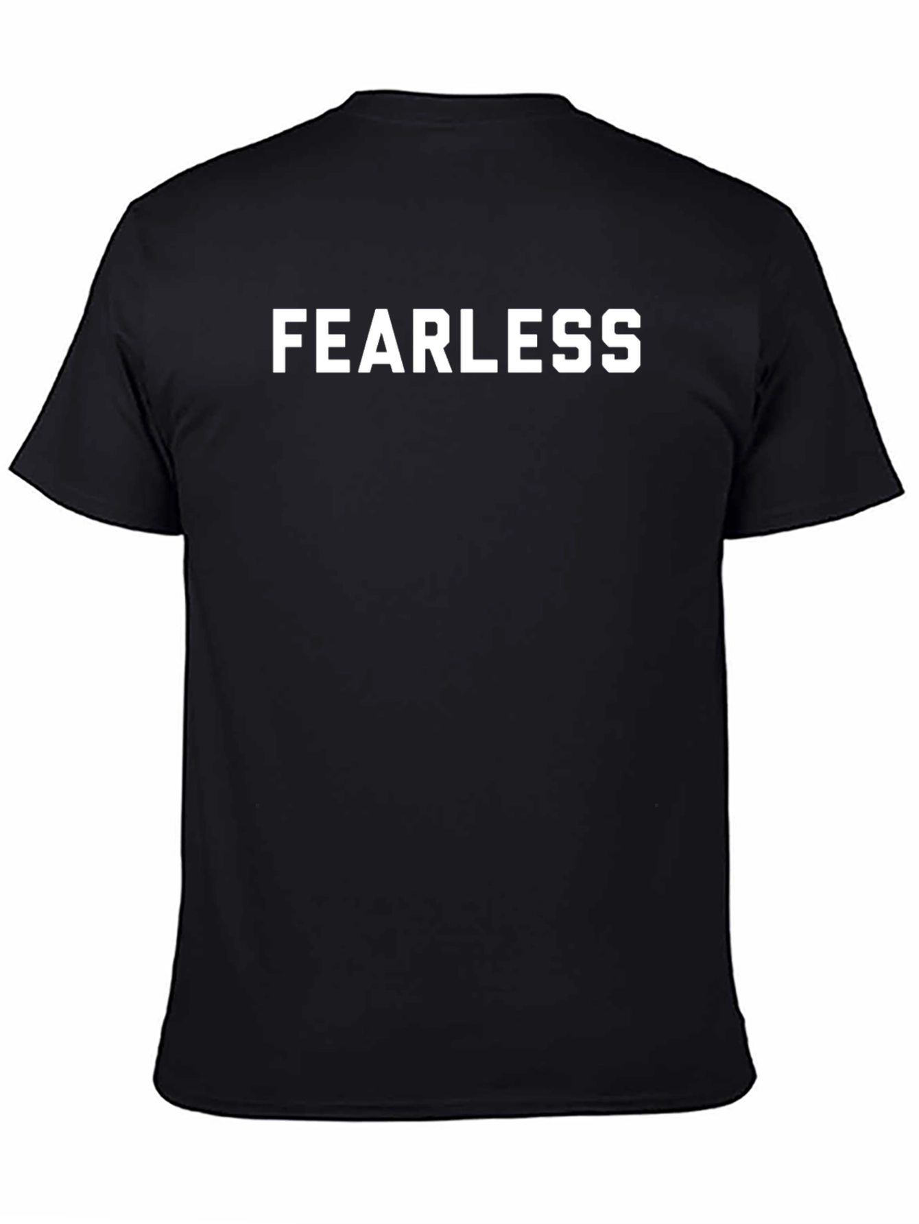 Fearless Black Graphic Tee - Classic Fit