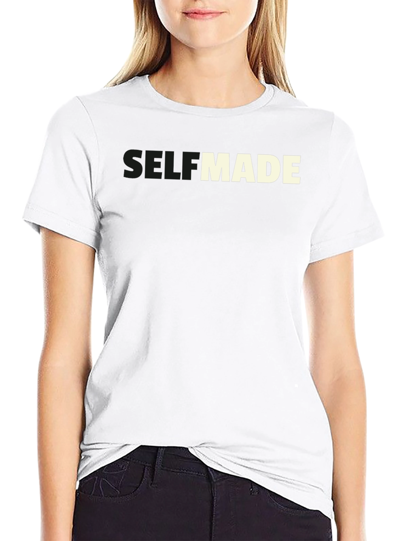 Self Made Black T-Shirt - Motivational Graphic Tee