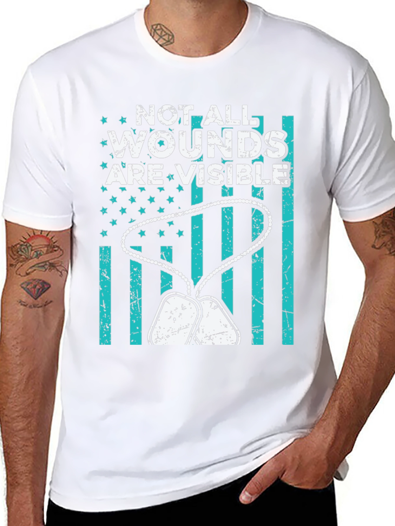 Not All Wounds Are Visible Graphic Tee