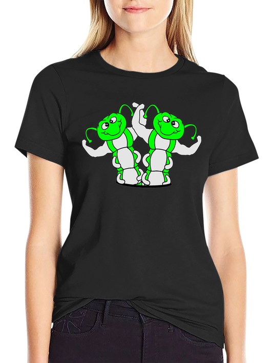 Funny Green Caterpillar Muscle T-Shirt