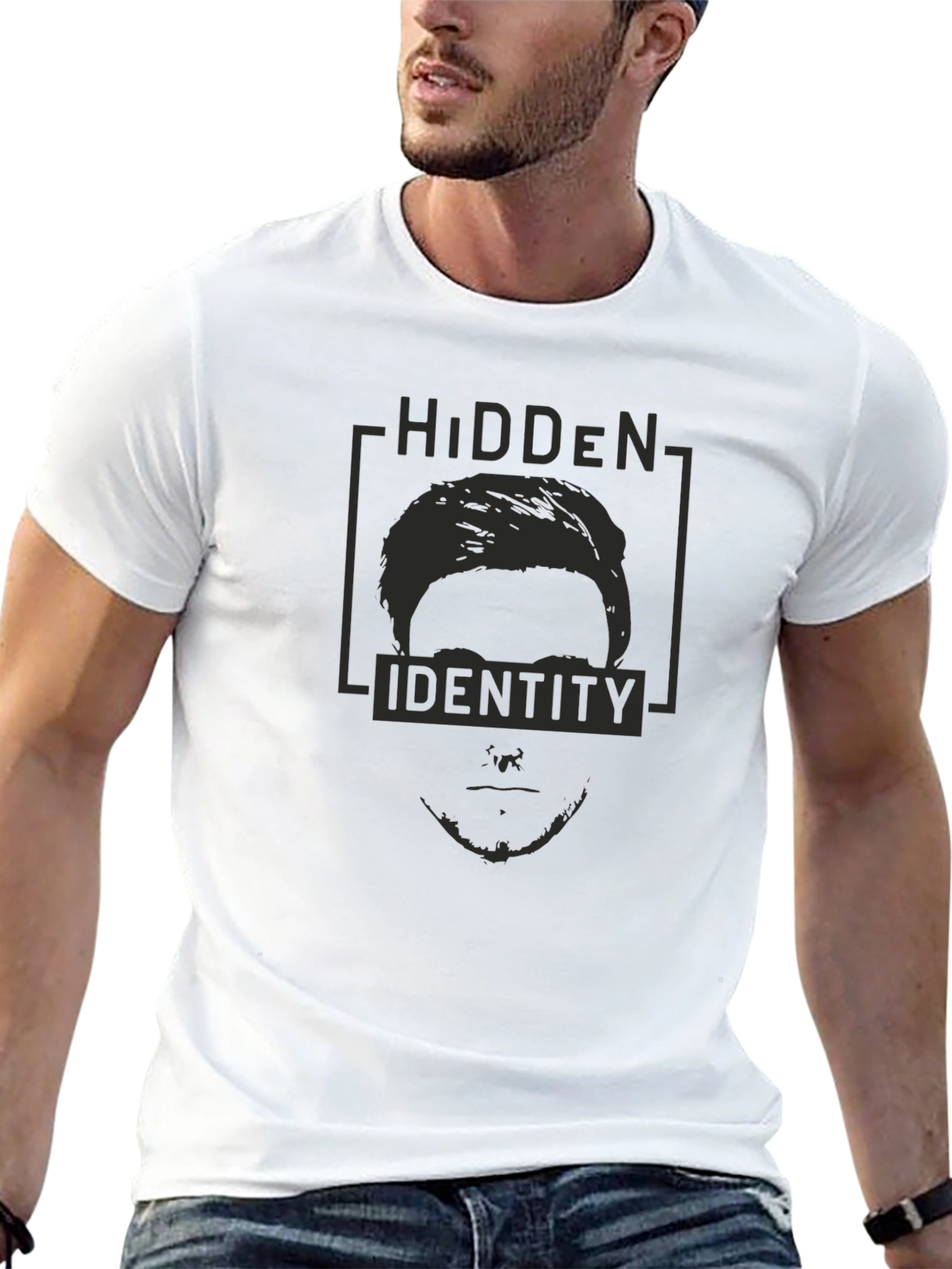 Hidden Identity Graphic T-Shirt - Cool Trendy Tee