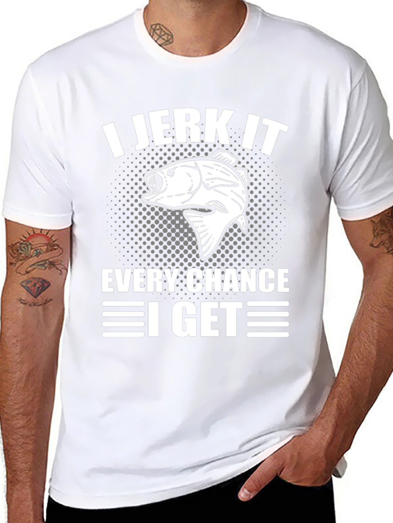 I Jerk It Every Chance I Get Fishing T-Shirt