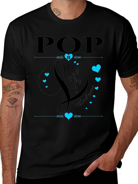 Pop is Love Black Graphic Tee