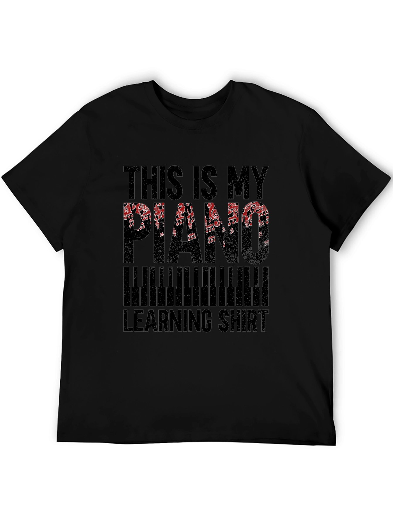 Piano Learning Shirt - Music Notes Tee