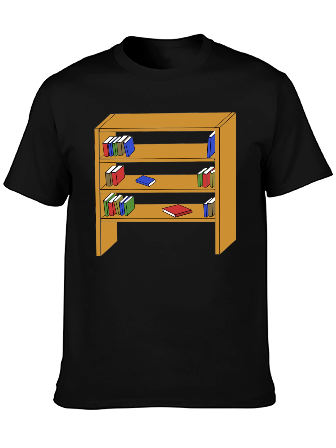 Bookshelf T-Shirt - Novelty Graphic Tee