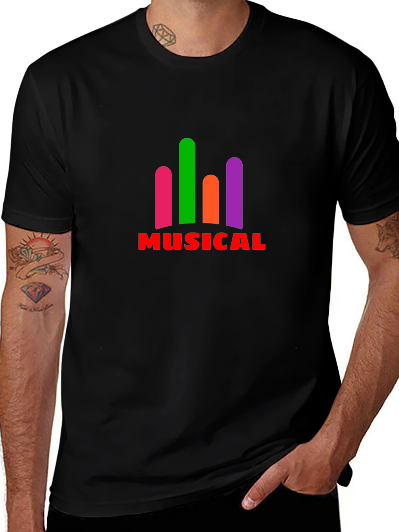 Musical Graphic T-Shirt - Trendy Design