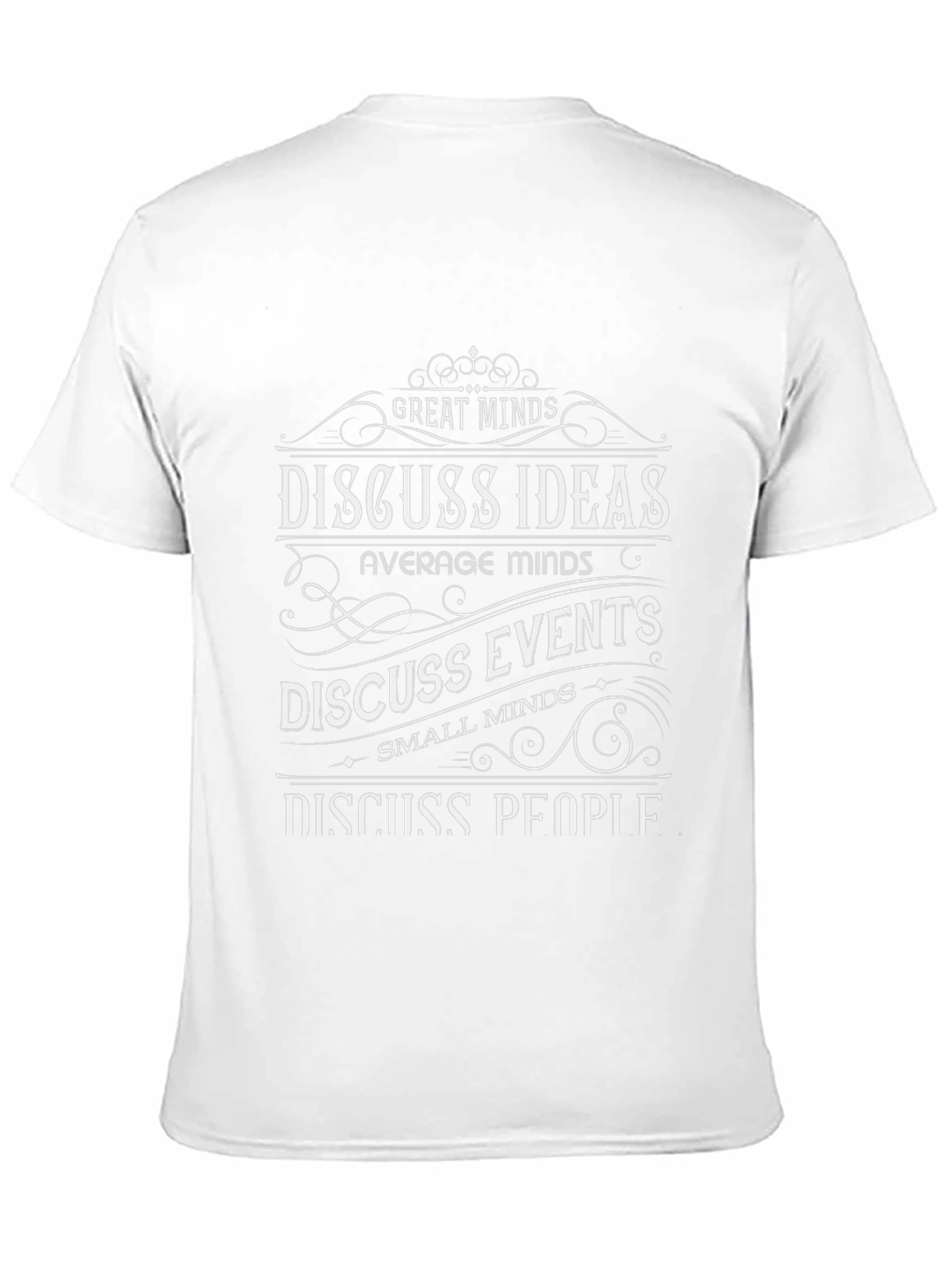 Great Minds Discuss Ideas T-Shirt - Black