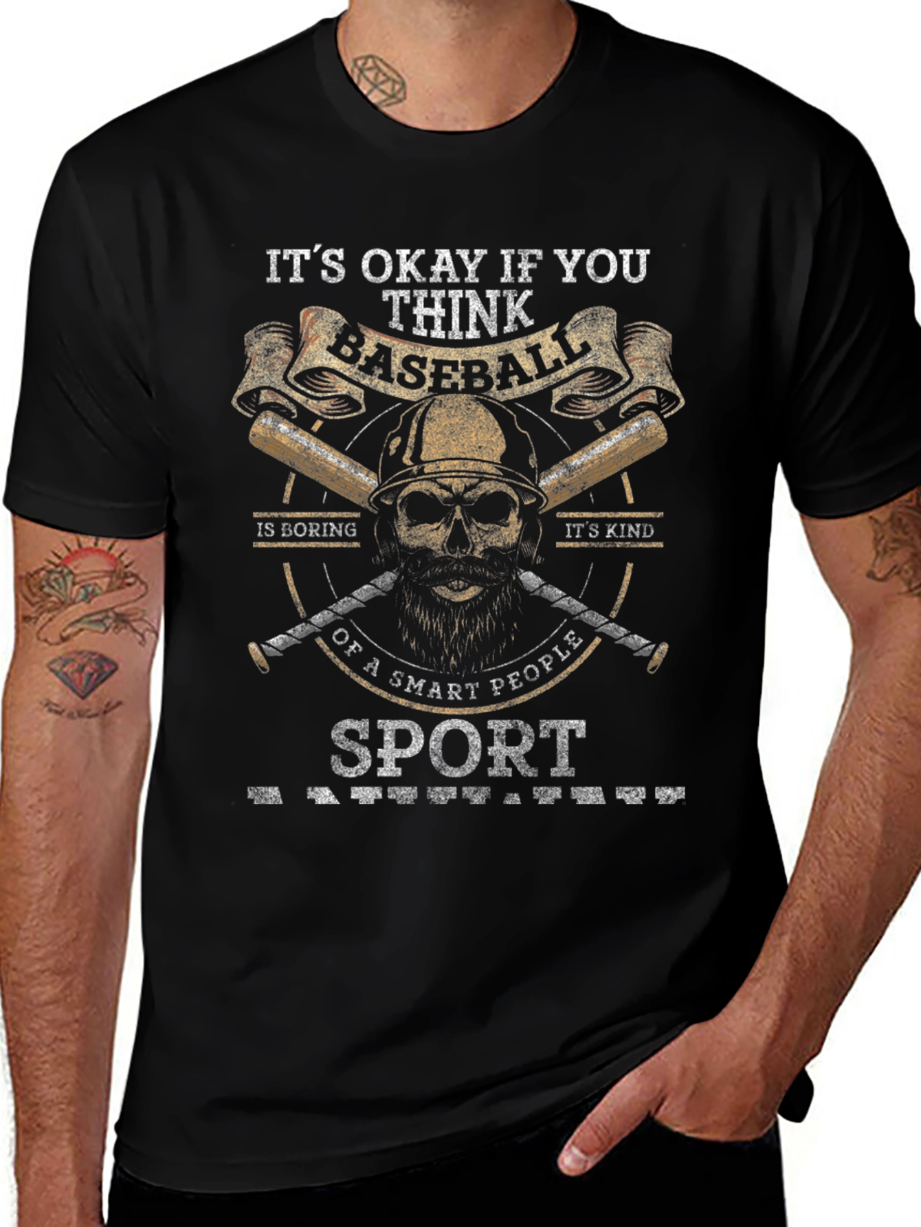 Baseball Smart People Sport Graphic T-Shirt