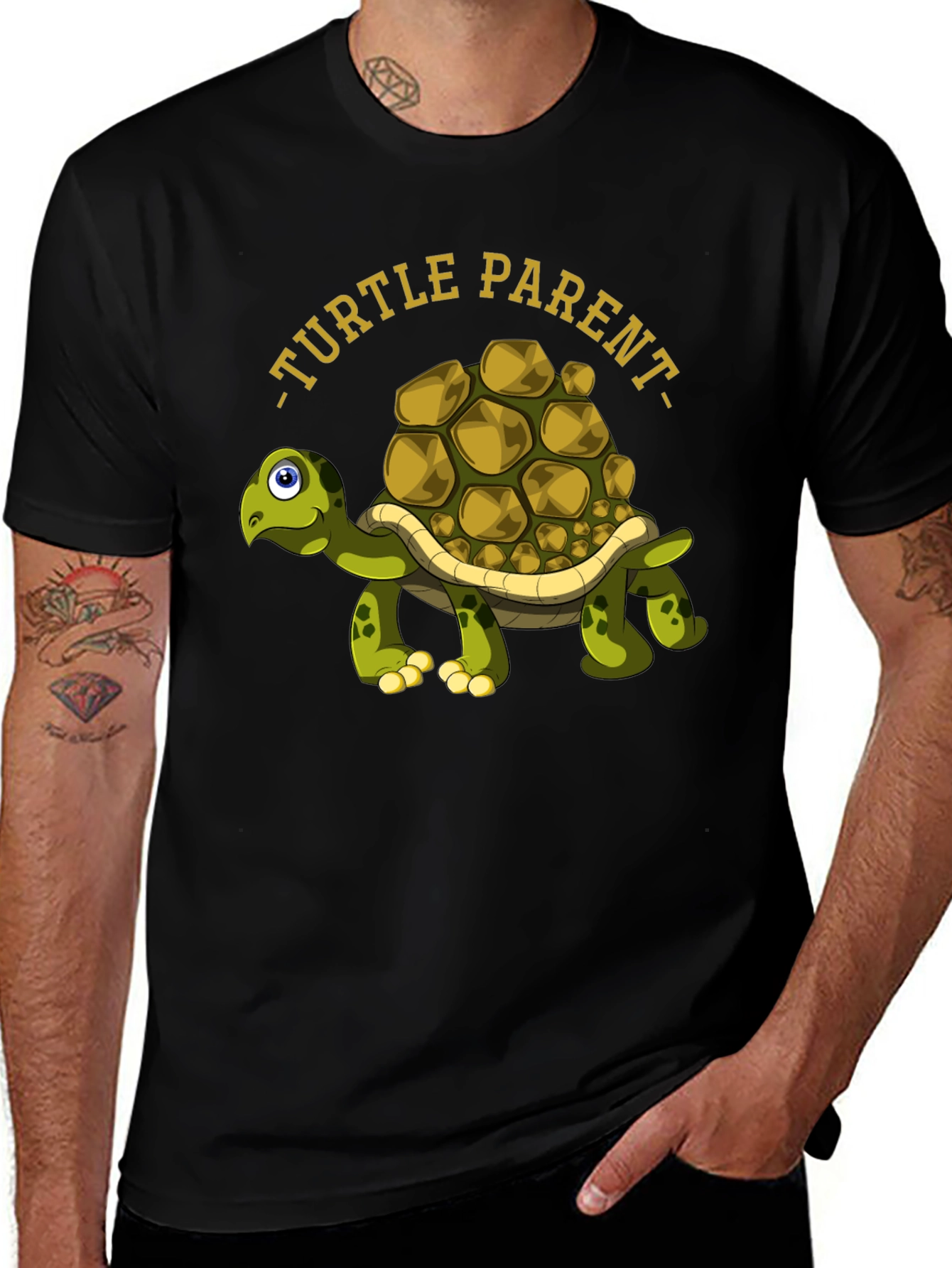 Turtle Parent Graphic Tee - Cute Animal Lover Shirt