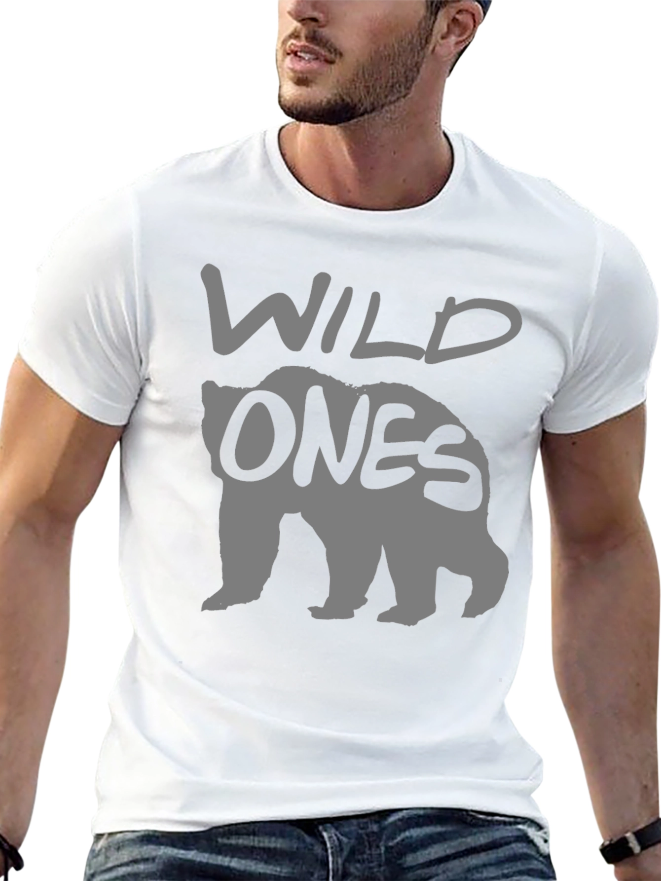 Wild Ones Bear Graphic T-Shirt