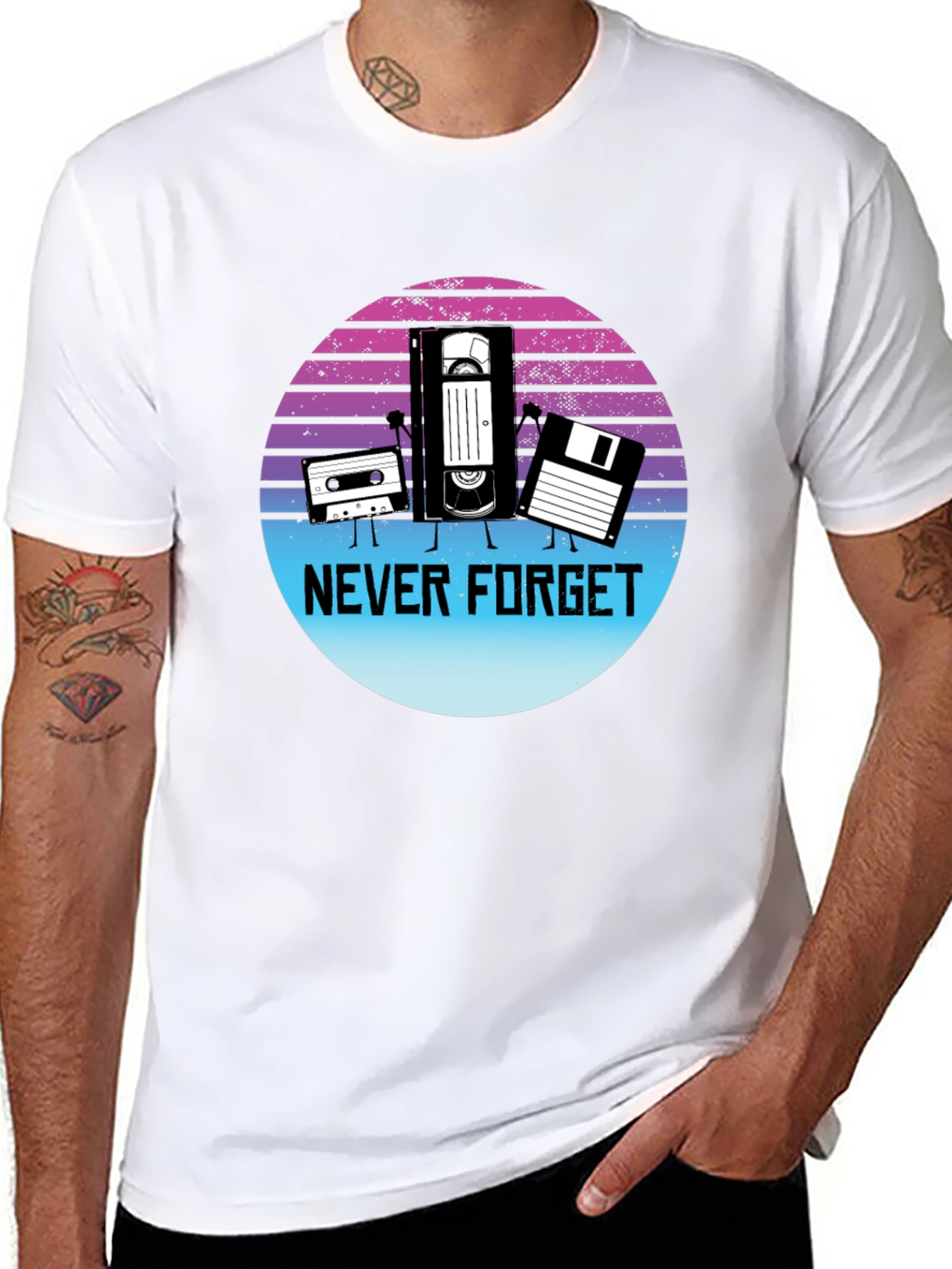 Retro Never Forget Graphic T-Shirt