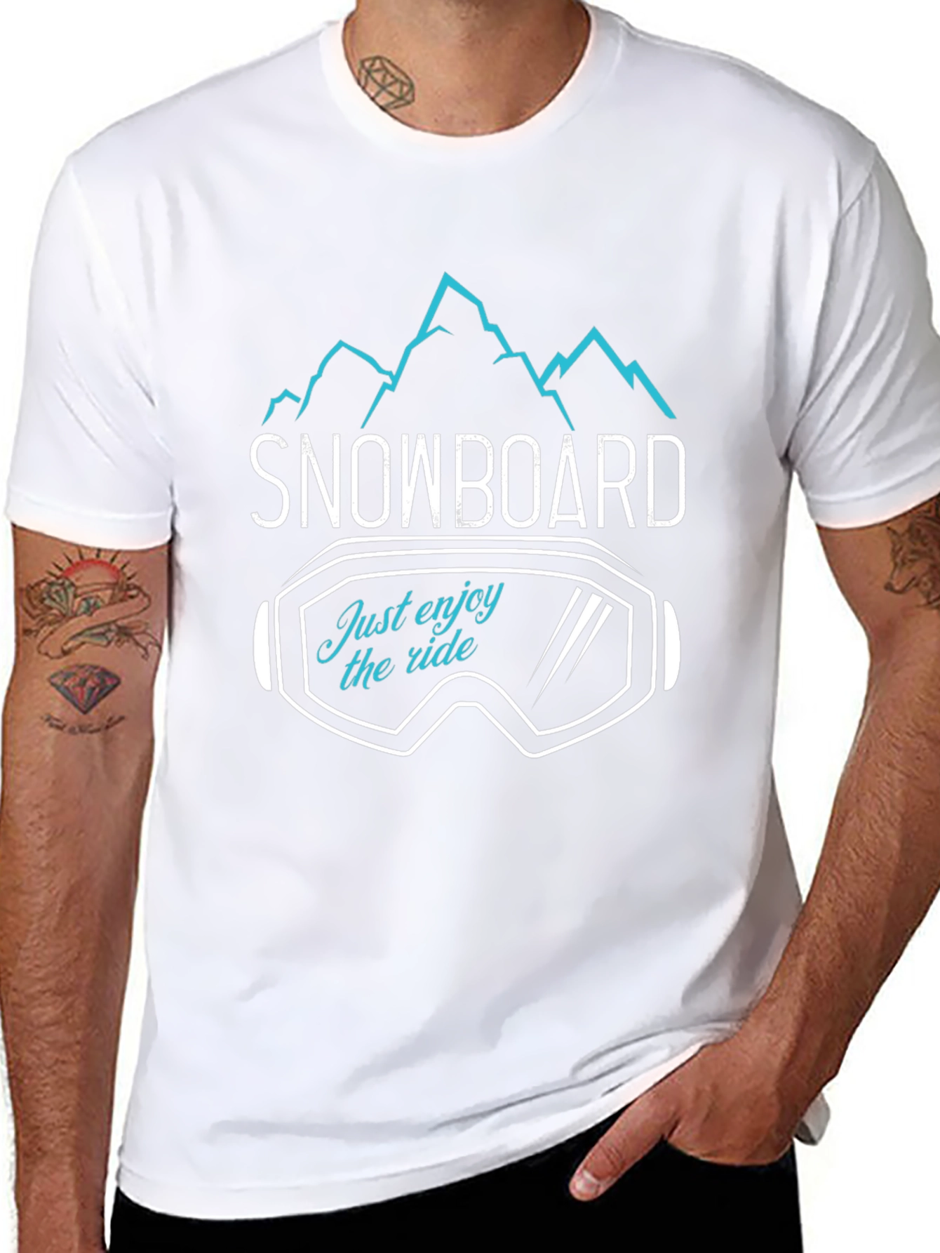 Snowboard Enjoy The Ride Graphic Tee