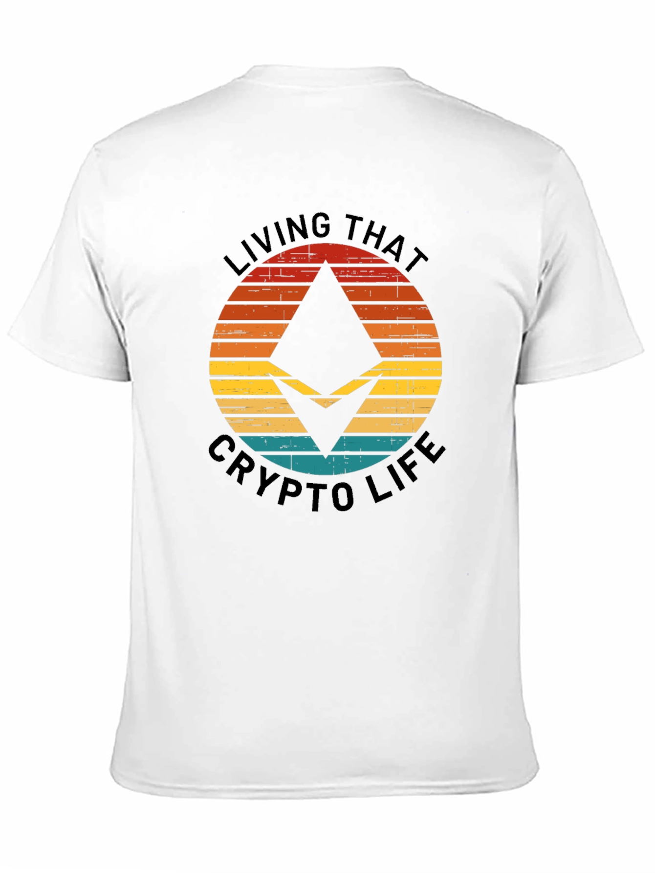 Crypto Life Black T-Shirt - Ethereum Design