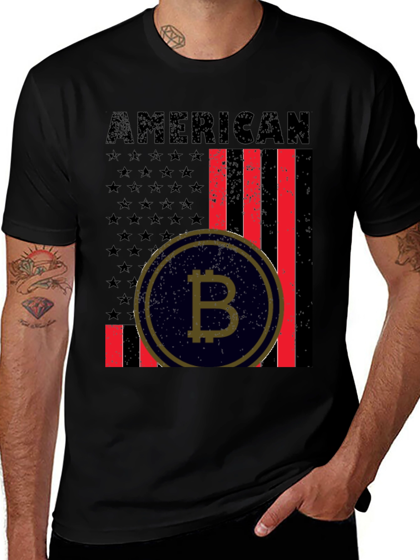 American Bitcoin Patriotic T-Shirt