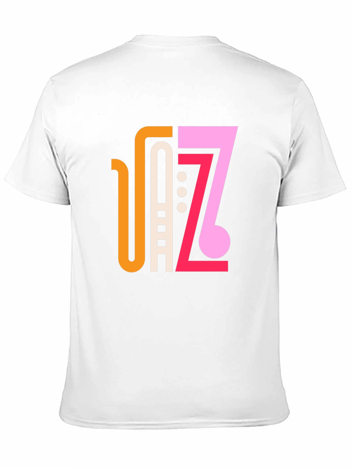 Stylish Jazz Graphic Black T-Shirt