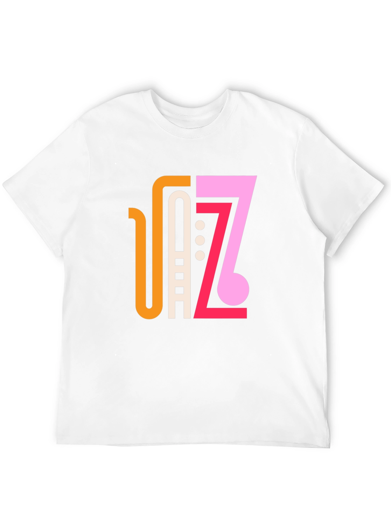Stylish Jazz Graphic Black T-Shirt