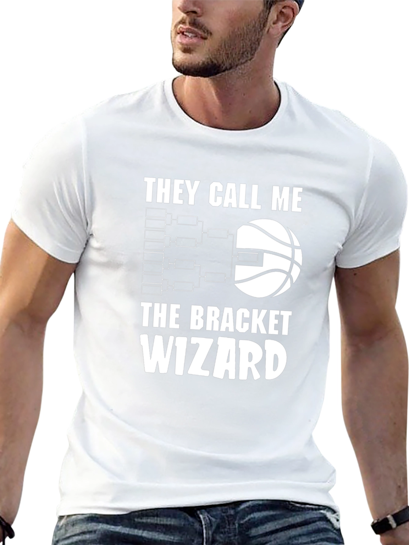 Bracket Wizard T-Shirt - Basketball Tournament Fan Tee