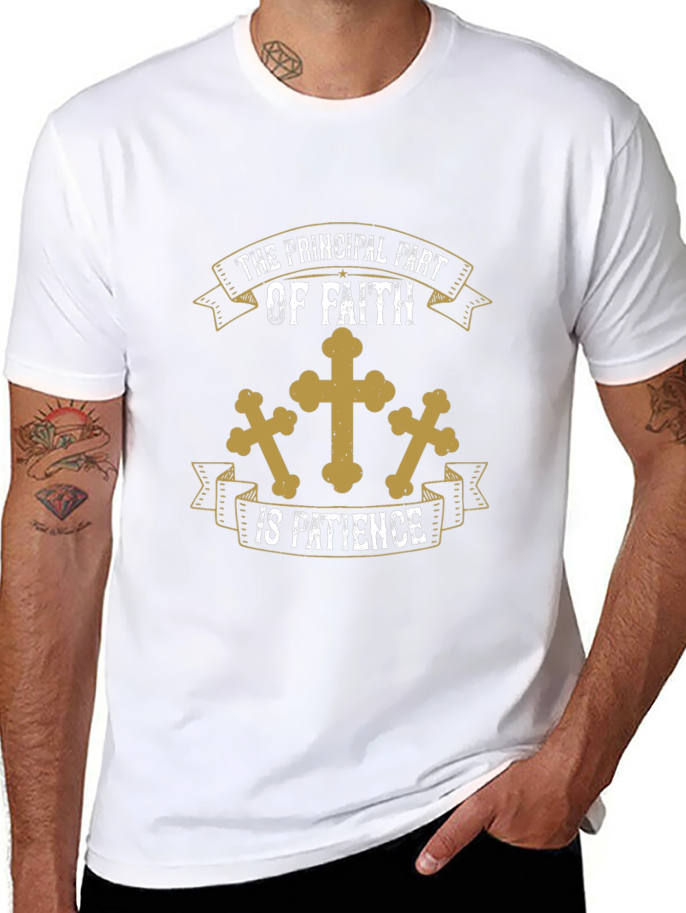 Faith Patience Graphic Tee - Christian T-Shirt