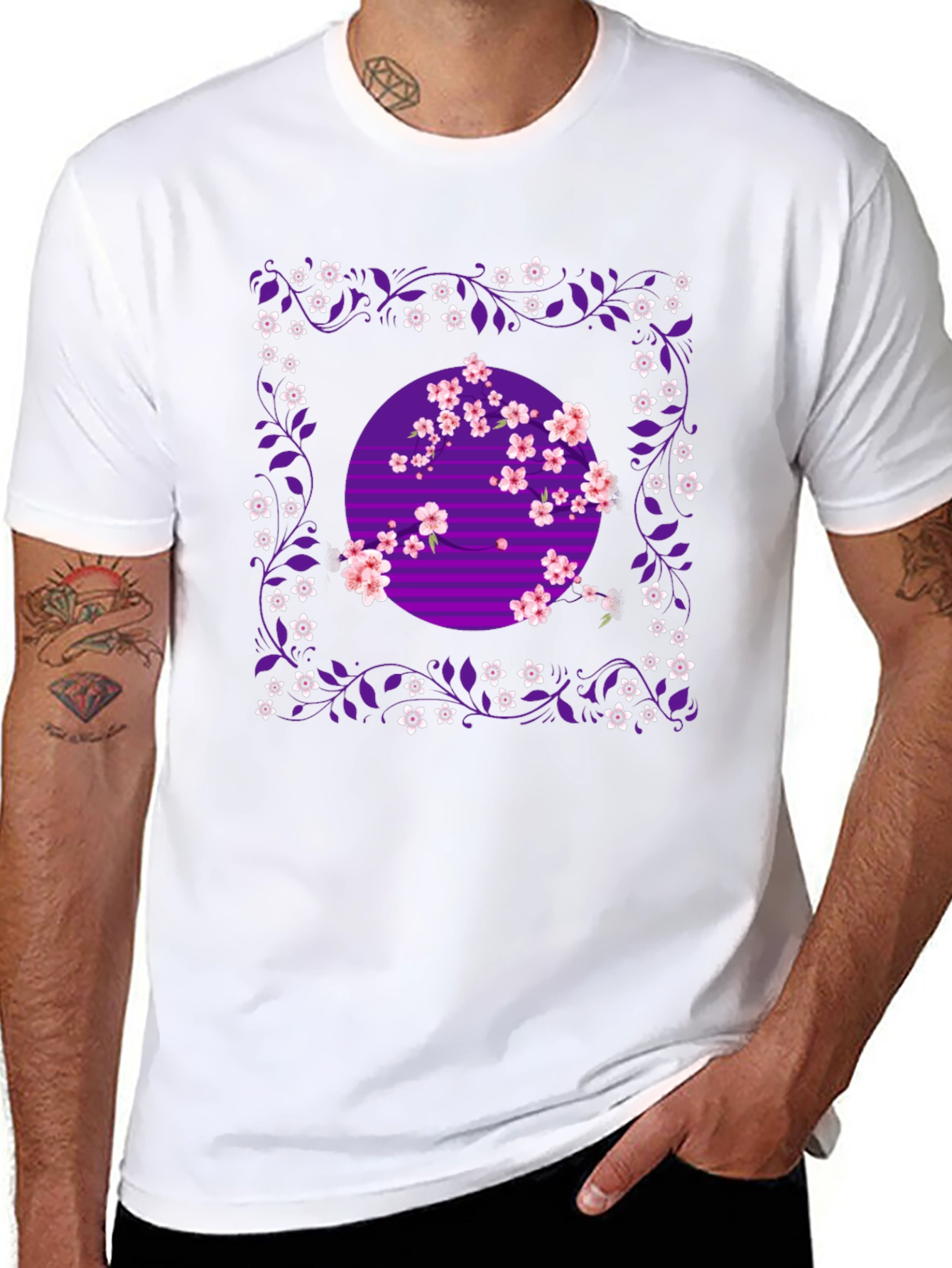 Floral Blossom Graphic Tee - Stylish Comfort
