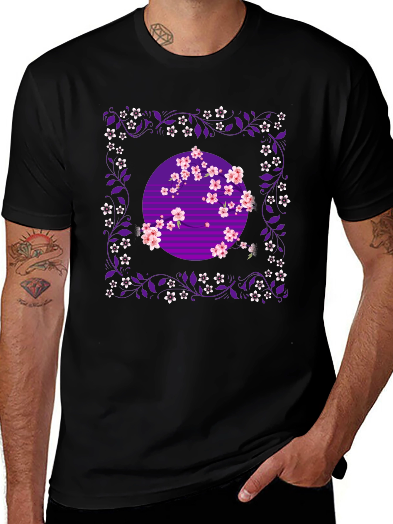 Floral Blossom Graphic Tee - Stylish Comfort